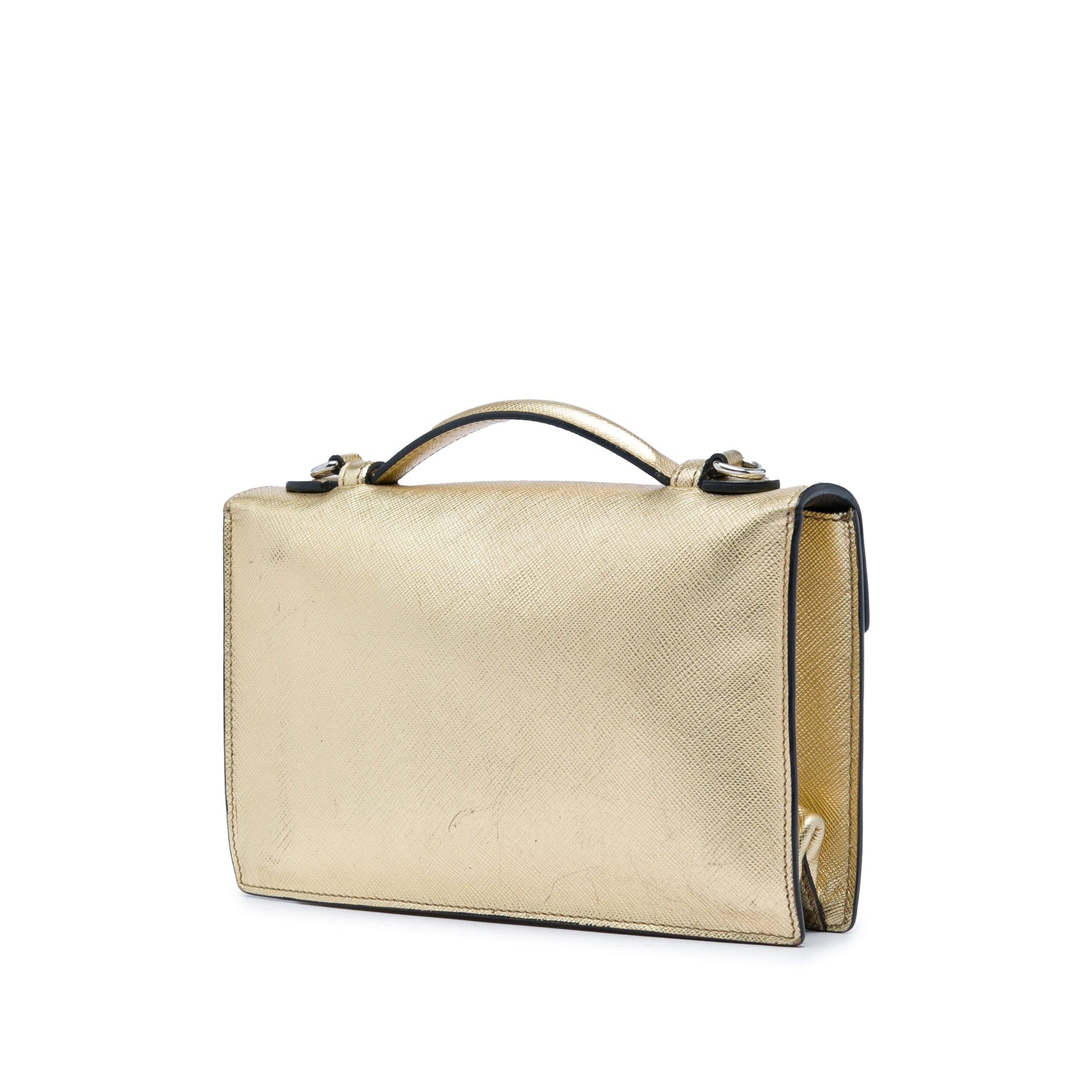 Prada Saffiano Sound Lock Satchel