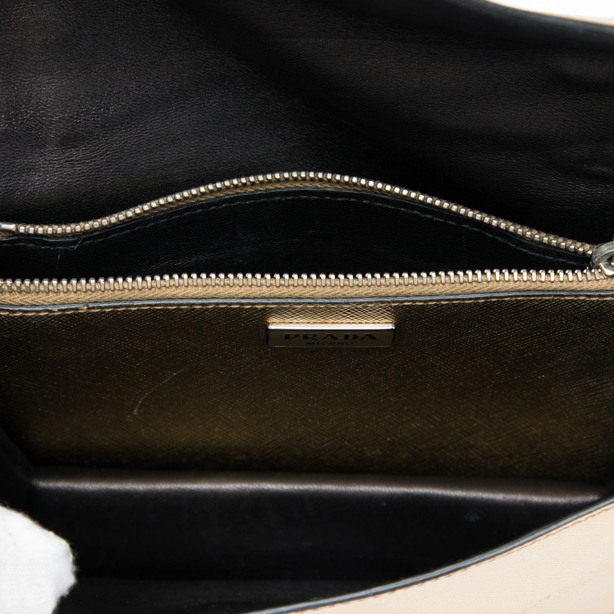 Prada Saffiano Sound Lock Satchel