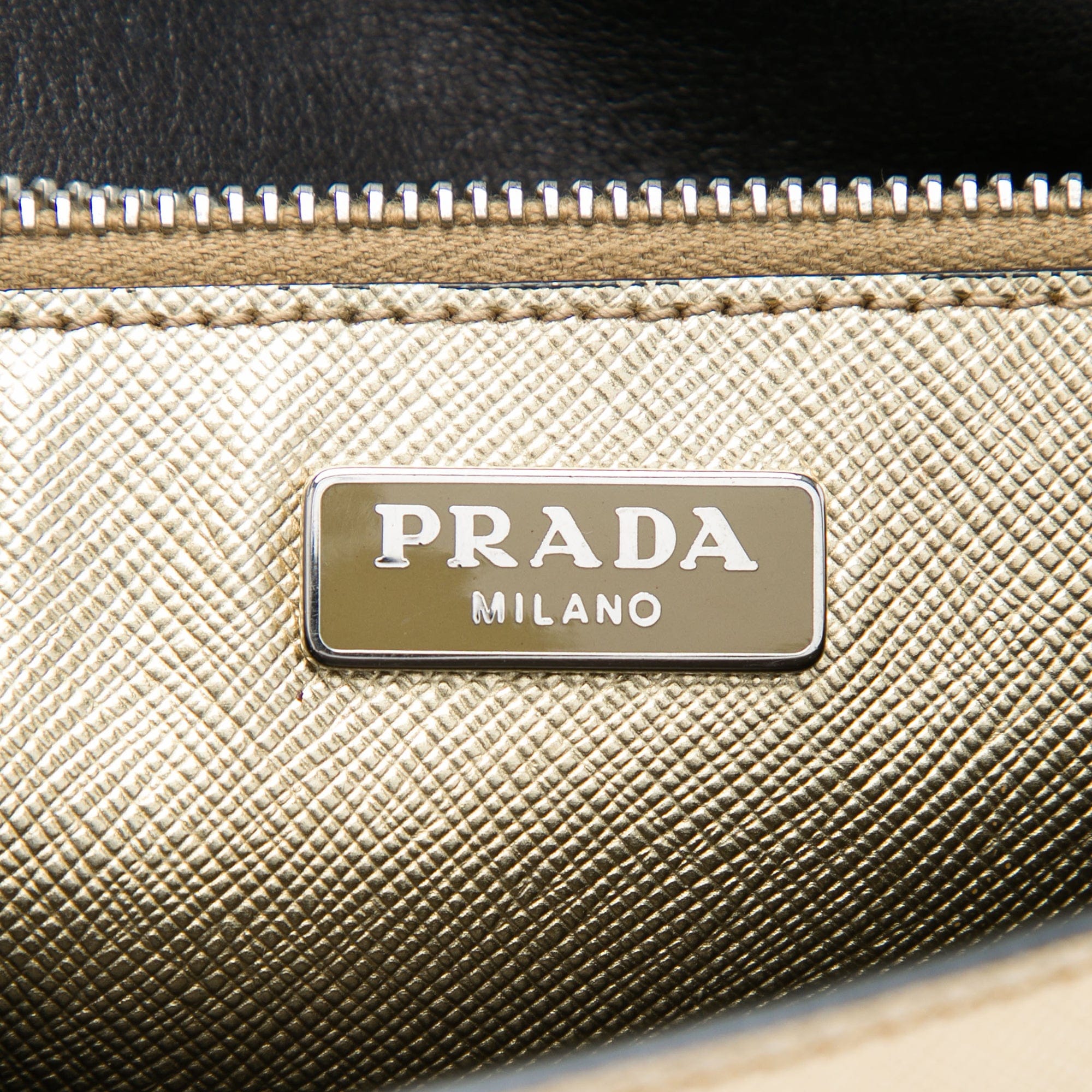Prada Saffiano Sound Lock Satchel