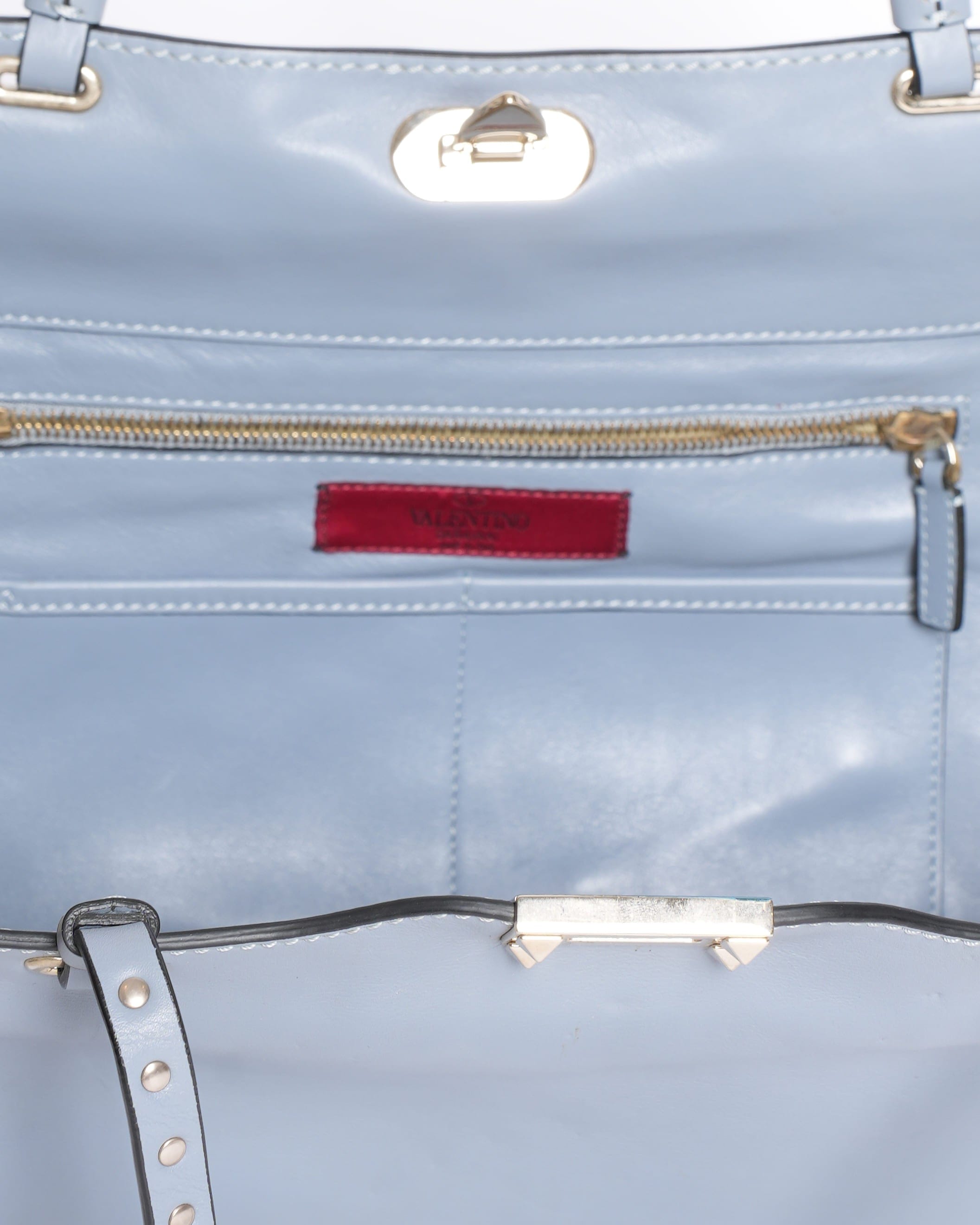 Valentino Rockstud Trapeze Medium Leather Shoulder Bag