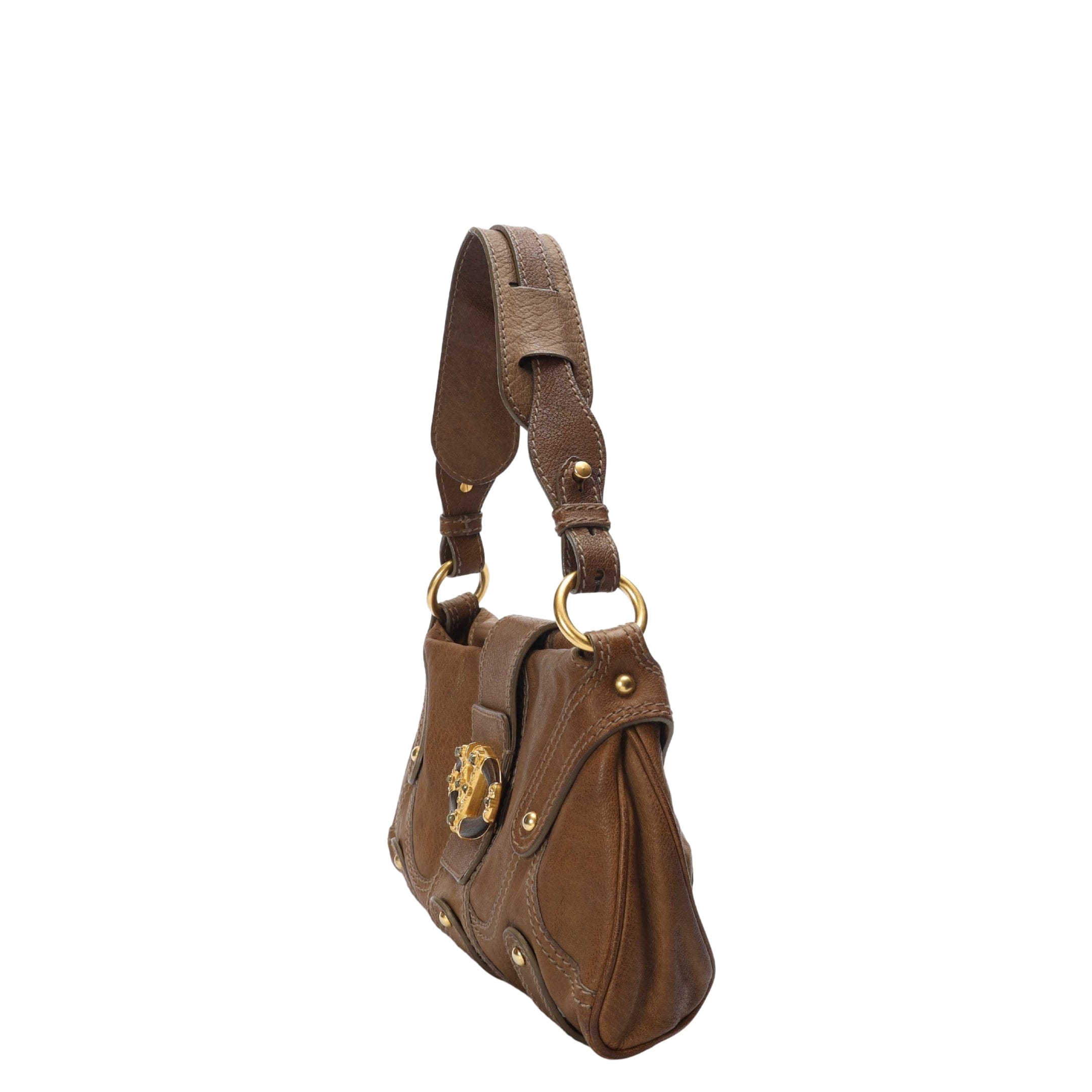 Valentino Catch Brown Shoulder Bag