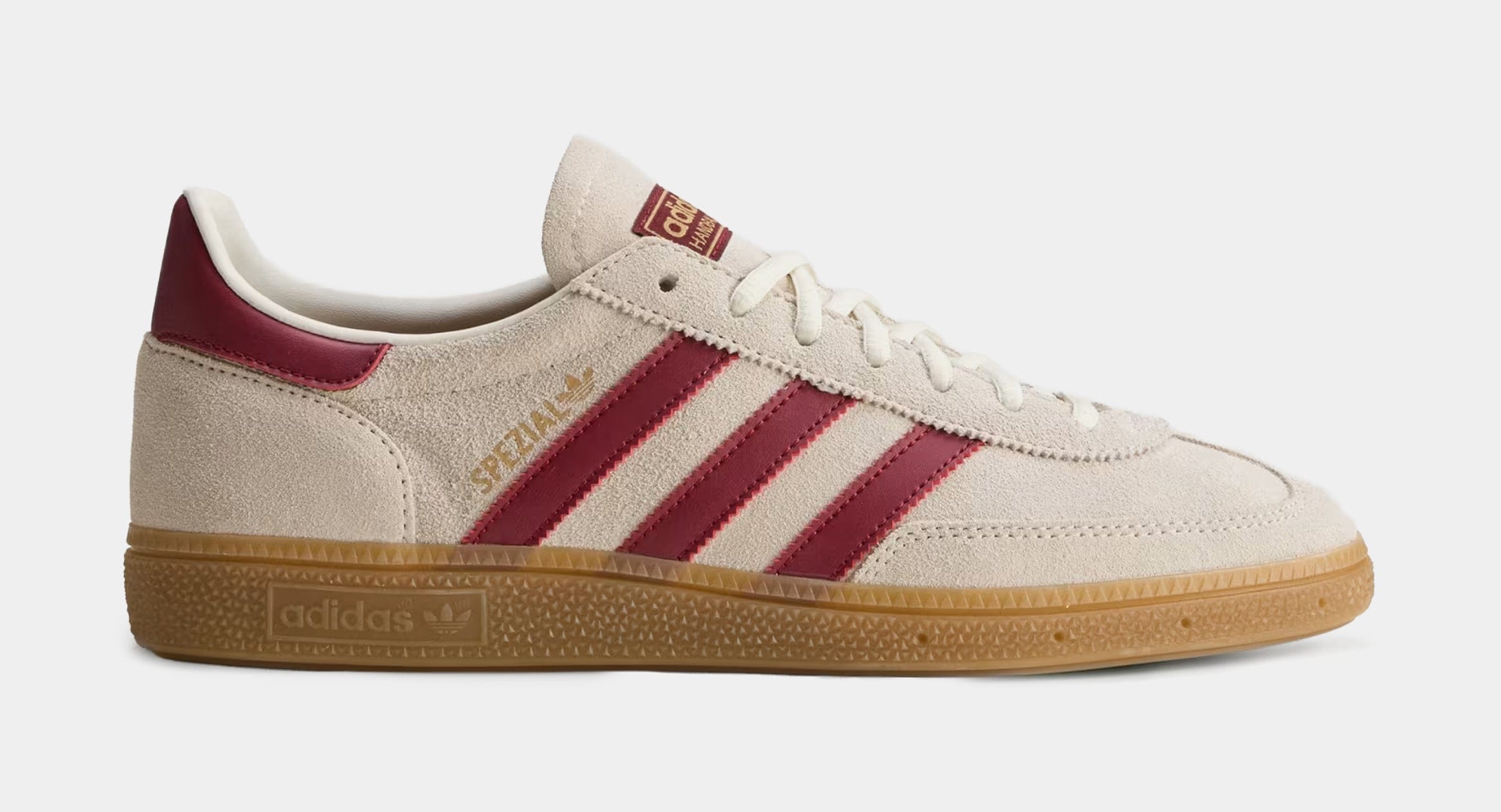 adidas Spain Handball Spezial Mens Lifestyle Shoes (Off White/Noble Maroon)