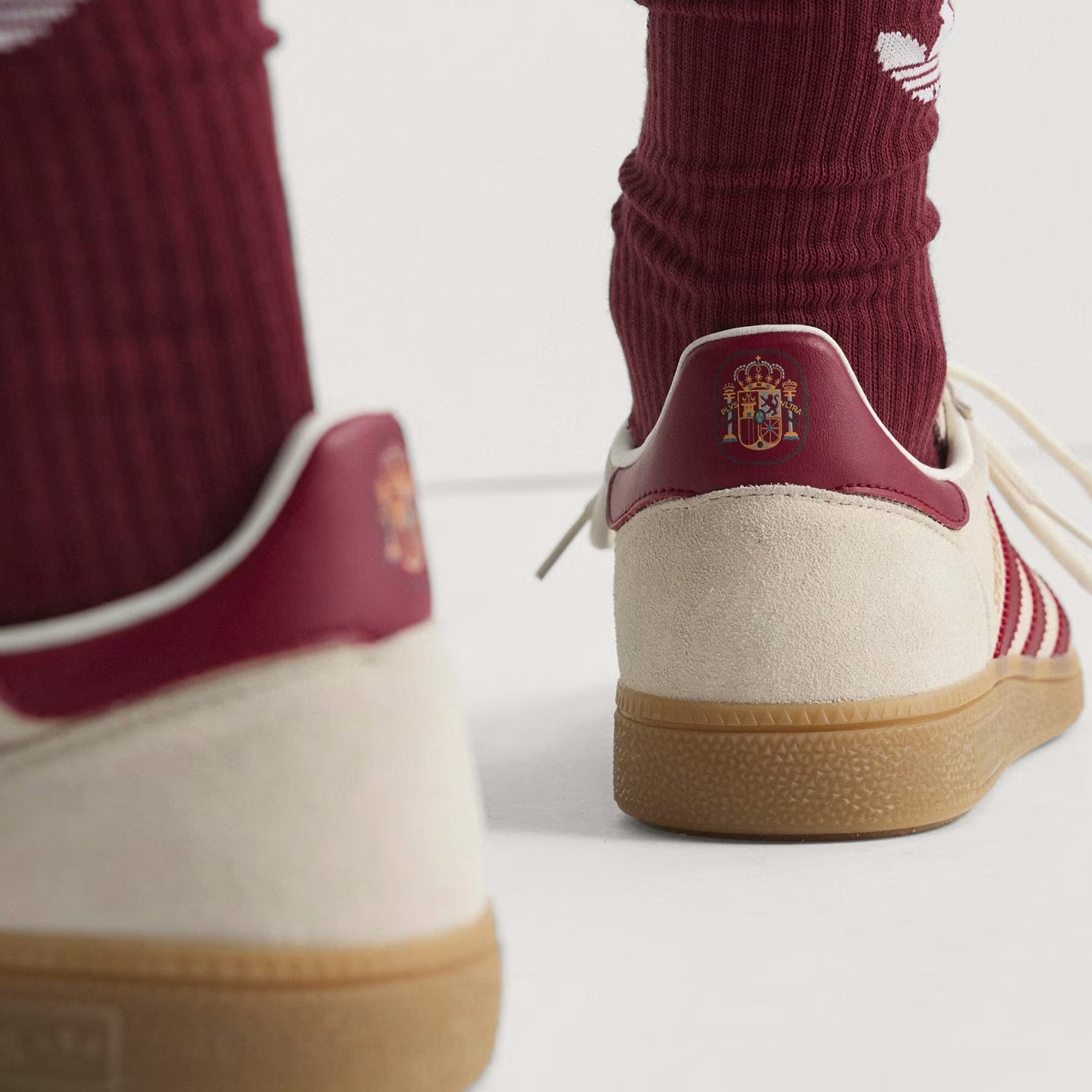 adidas Spain Handball Spezial Mens Lifestyle Shoes (Off White/Noble Maroon)