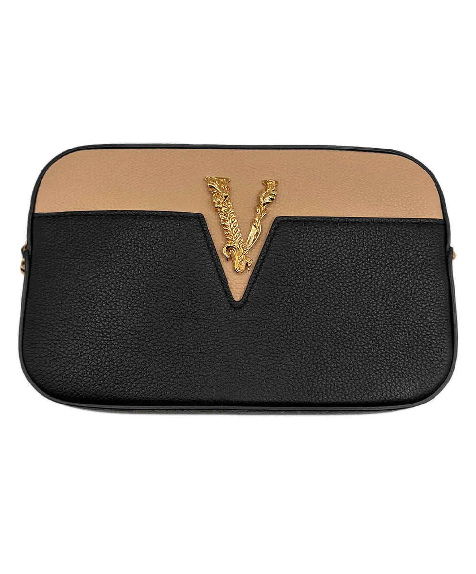 Versace Black Virtus V Small Camera Bag