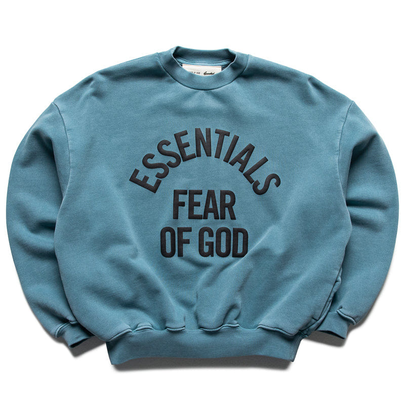 Fear of God Essentials Kids Fear Of God Essentials Campus 90's Crewneck - Faded Coastal
