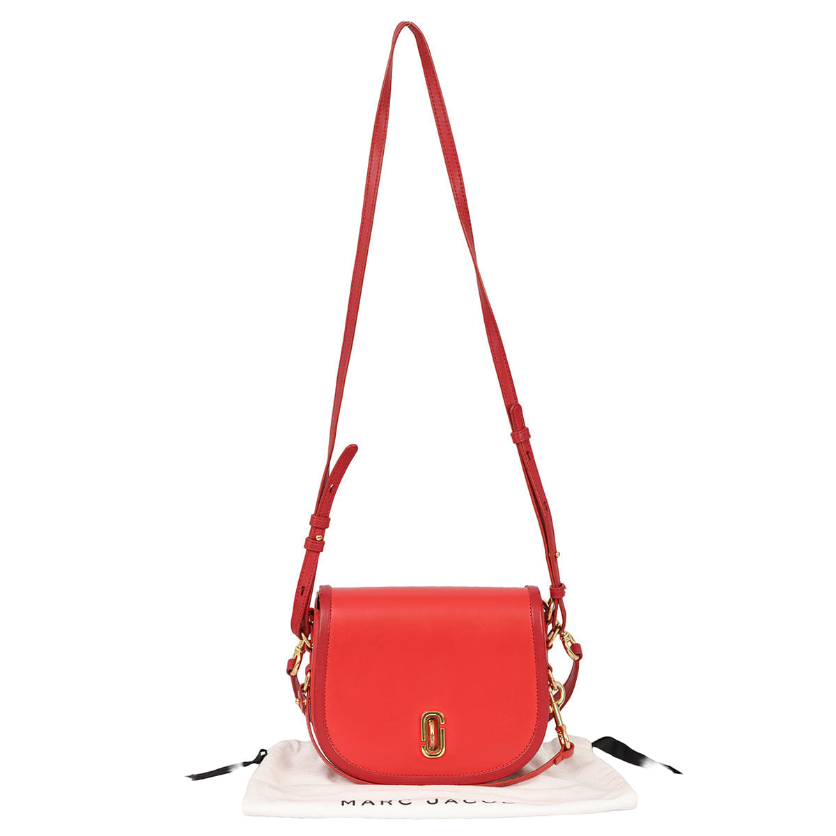 MARC JACOBS RED THE SADDLE BAG
