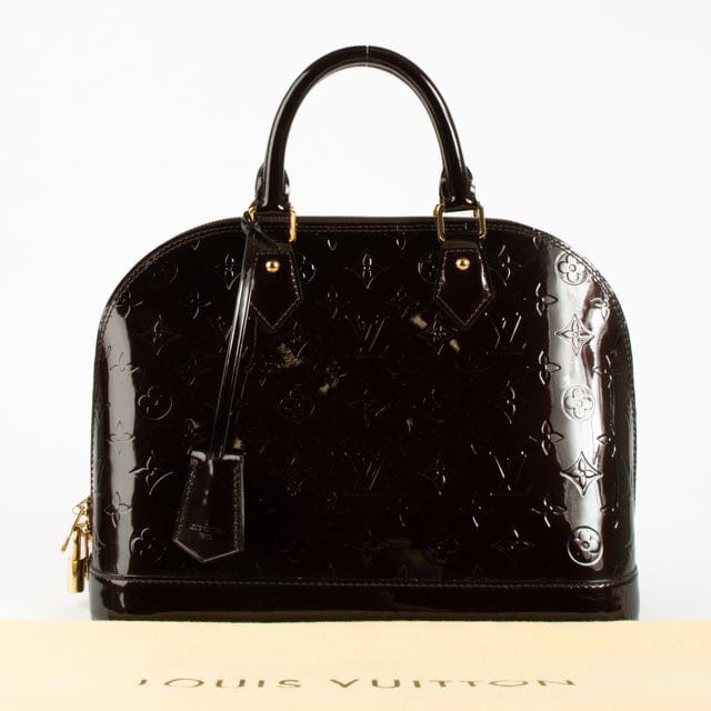 Louis Vuitton Amarante Monogram Vernis Alma PM Bag