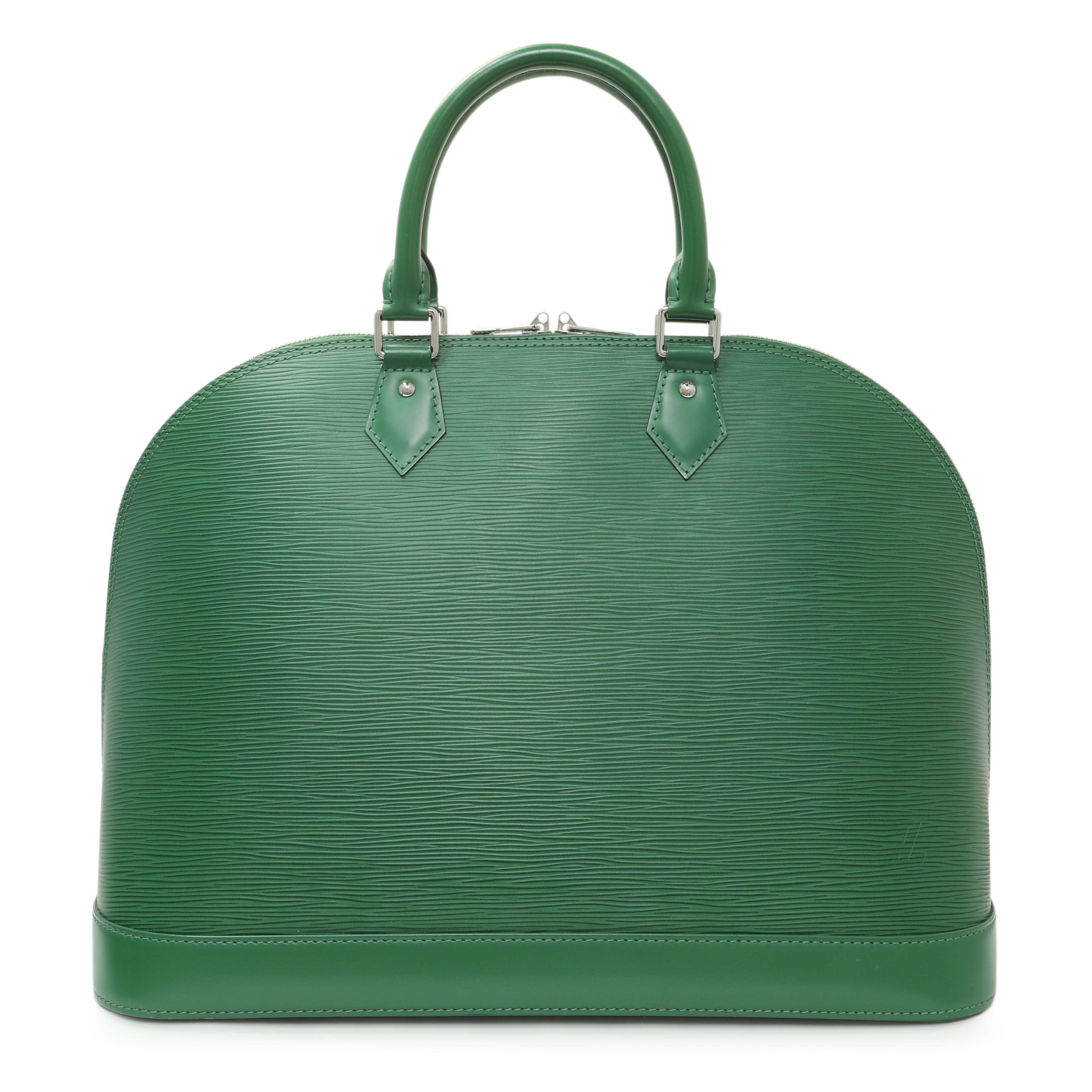 Louis Vuitton Green Epi Alma GM