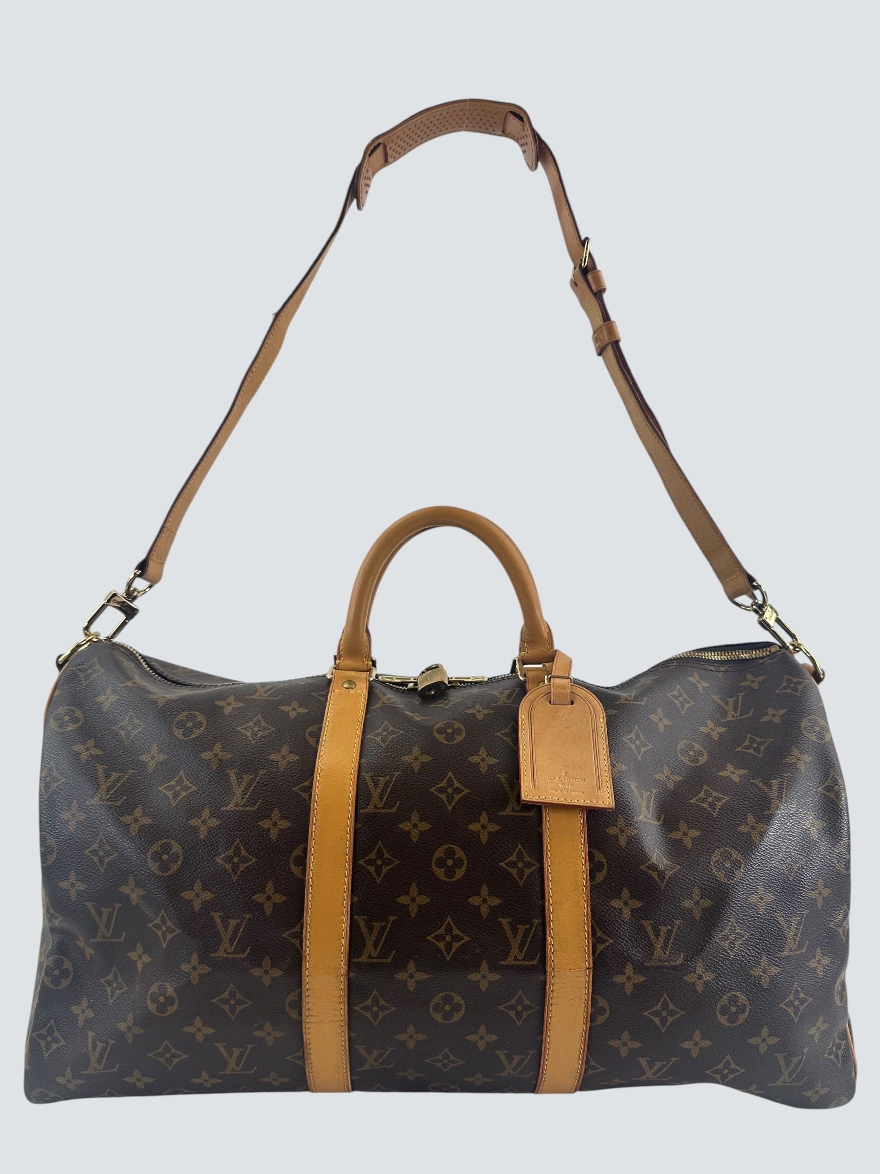 Louis Vuitton Monogram Canvas KeepAll Bandouliere 50