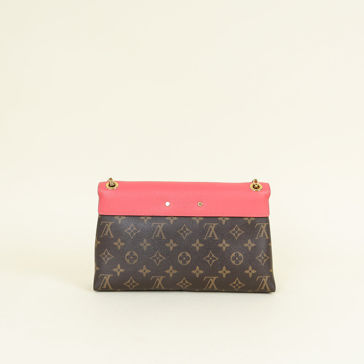 Louis Vuitton Monogram Rose Litchi Pallas Chain Bag