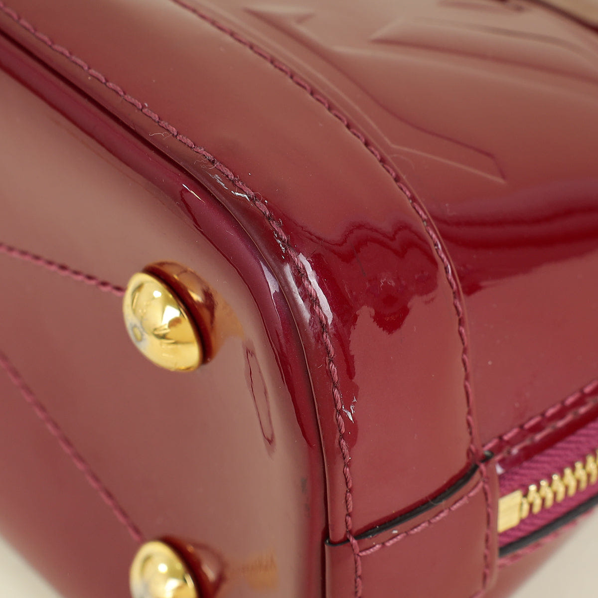 Louis Vuitton L.E Monogram Vernis Lisse Alma BB Bag