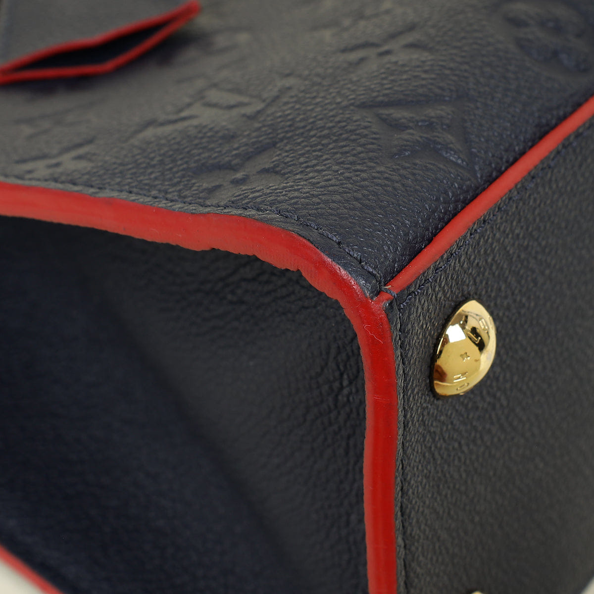 Louis Vuitton Blue Marine Monogram Empreinte Pont Neuf MM Bag