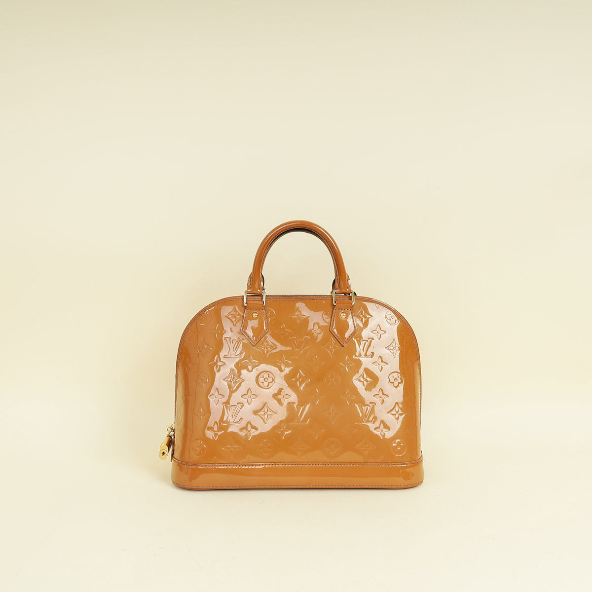 Louis Vuitton Noisette Monogram Vernis Alma PM Bag