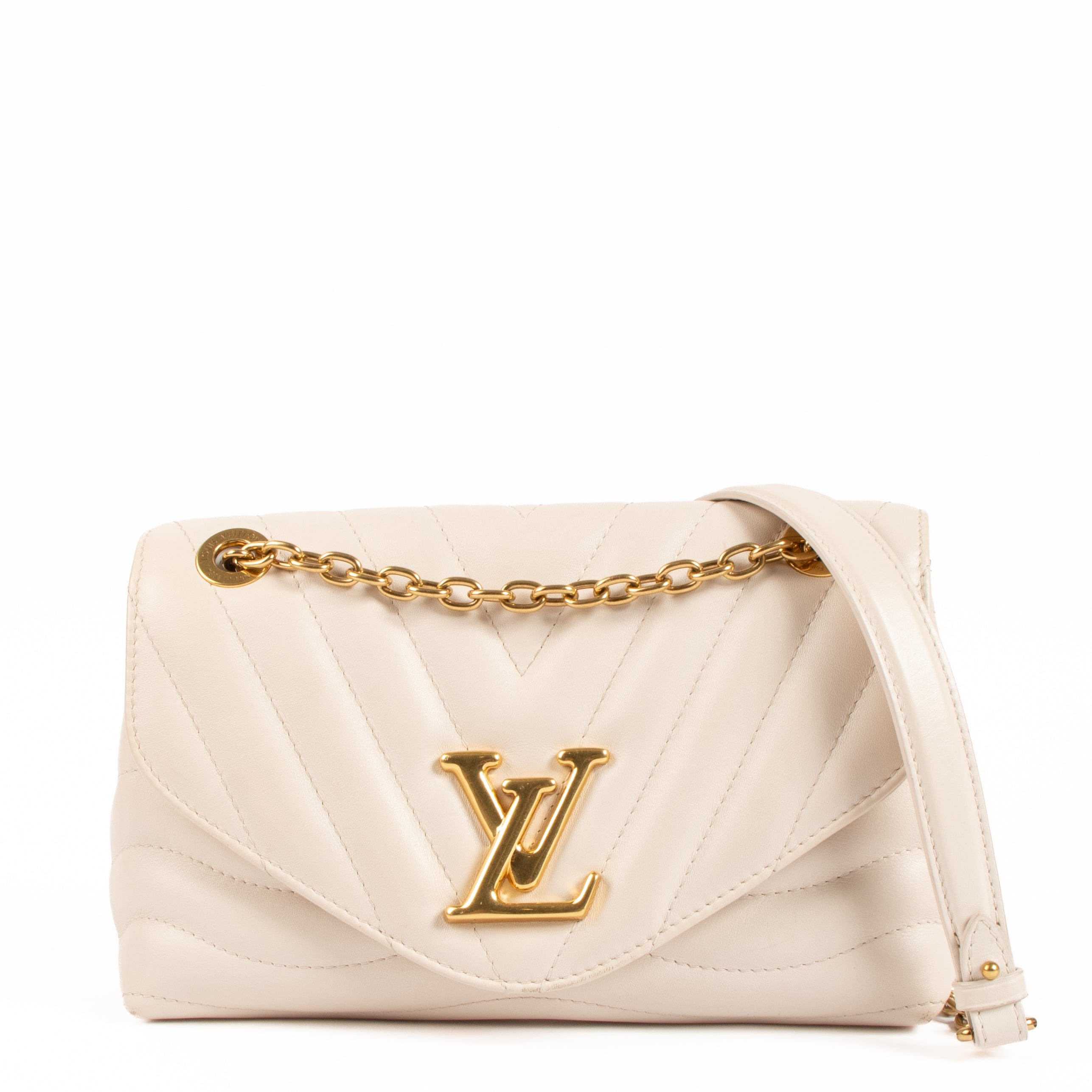 Louis Vuitton White New Wave Chain Bag