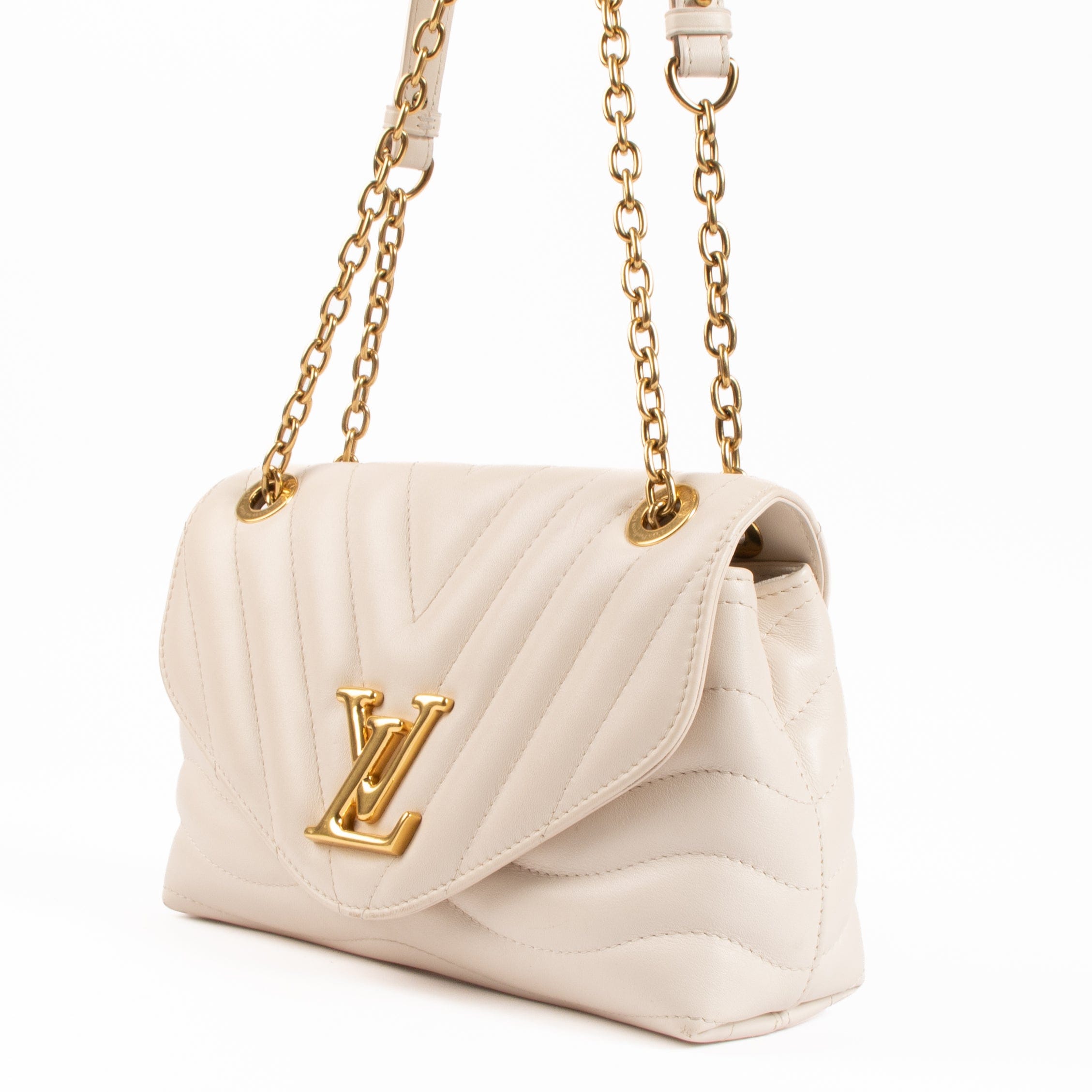 Louis Vuitton White New Wave Chain Bag