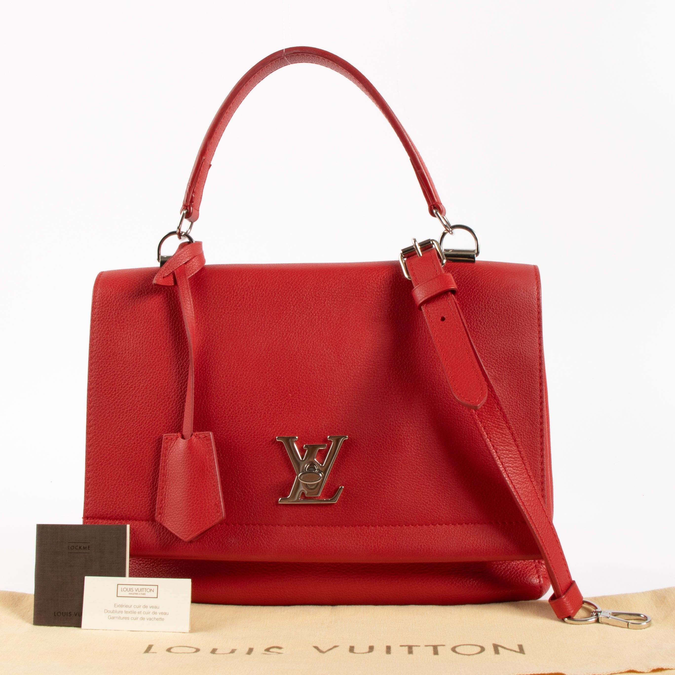 Louis Vuitton Red Lockme MM