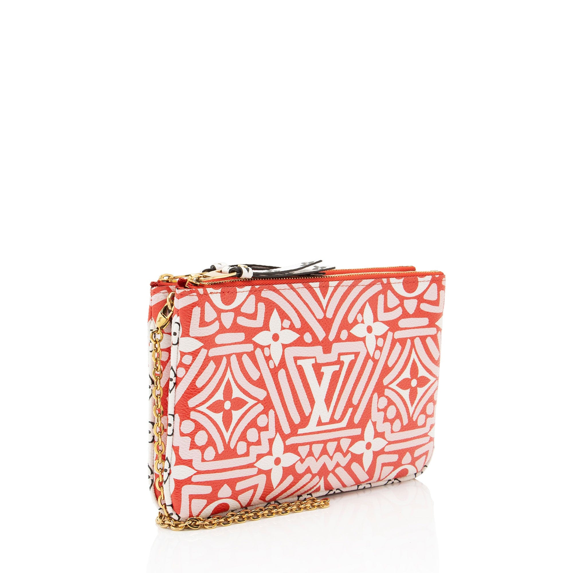 Louis Vuitton Limited Edition Monogram Crafty Double Zip Pochette