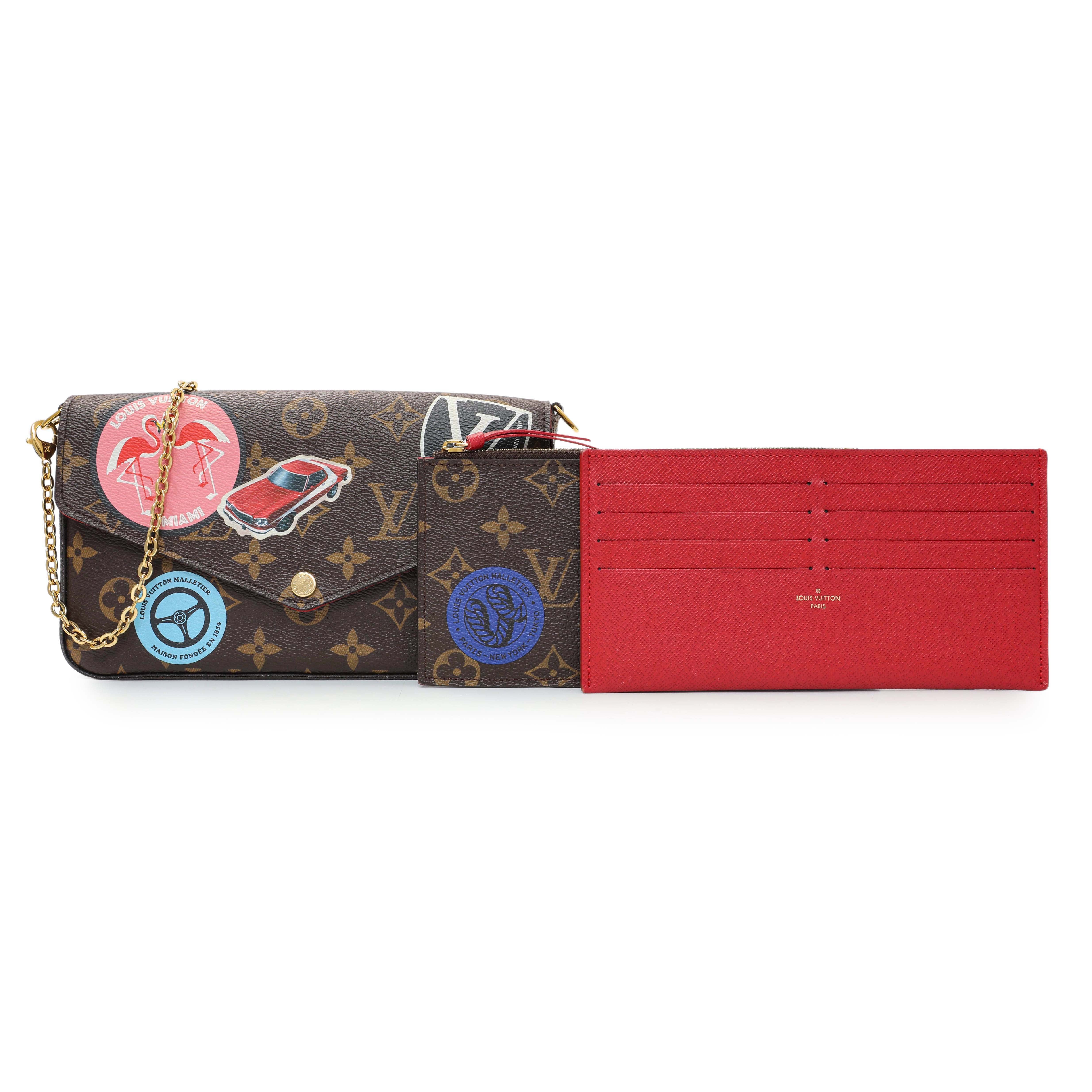 Louis Vuitton Monogram My LV World Tour Pochette Felicie Chain Wallet