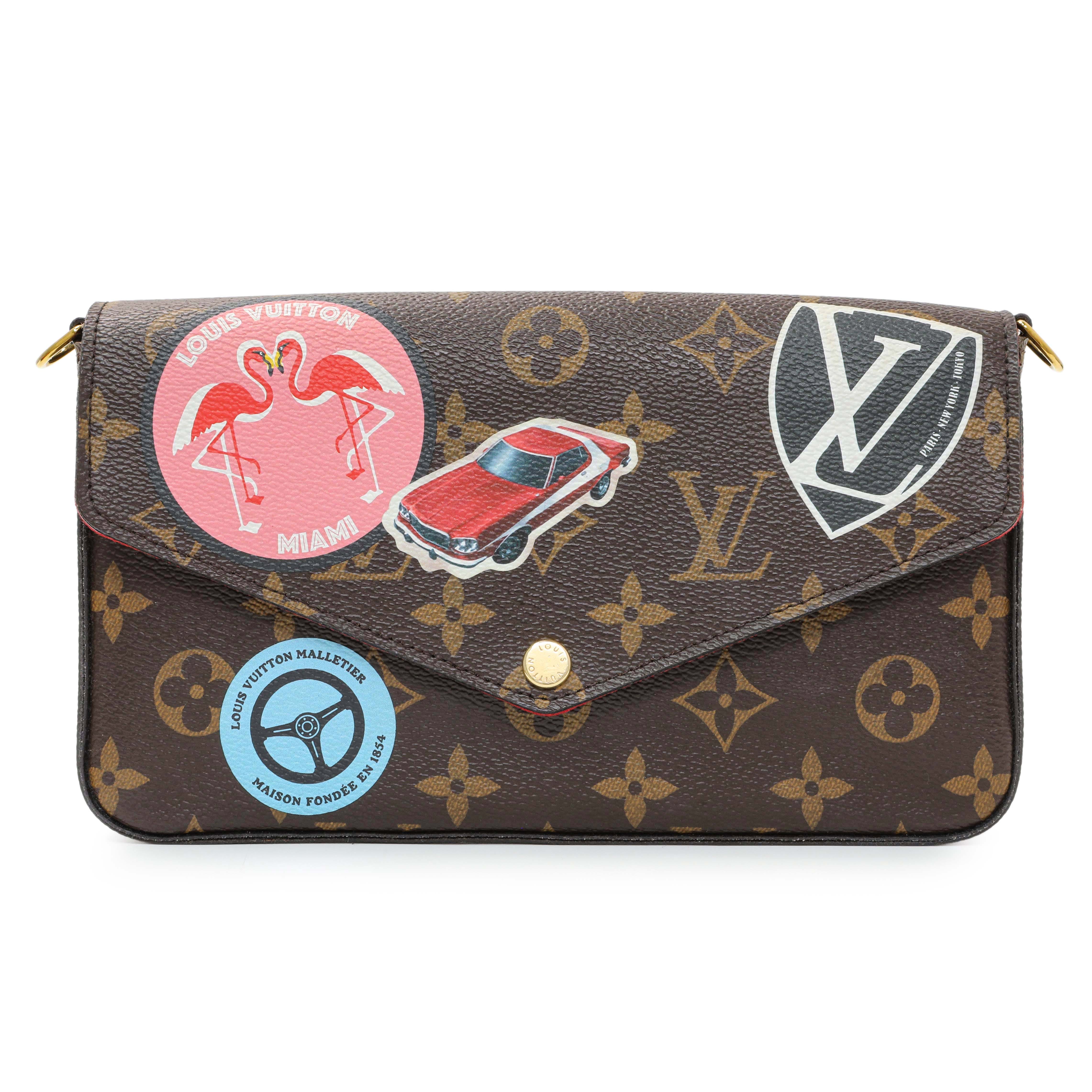 Louis Vuitton Monogram My LV World Tour Pochette Felicie Chain Wallet