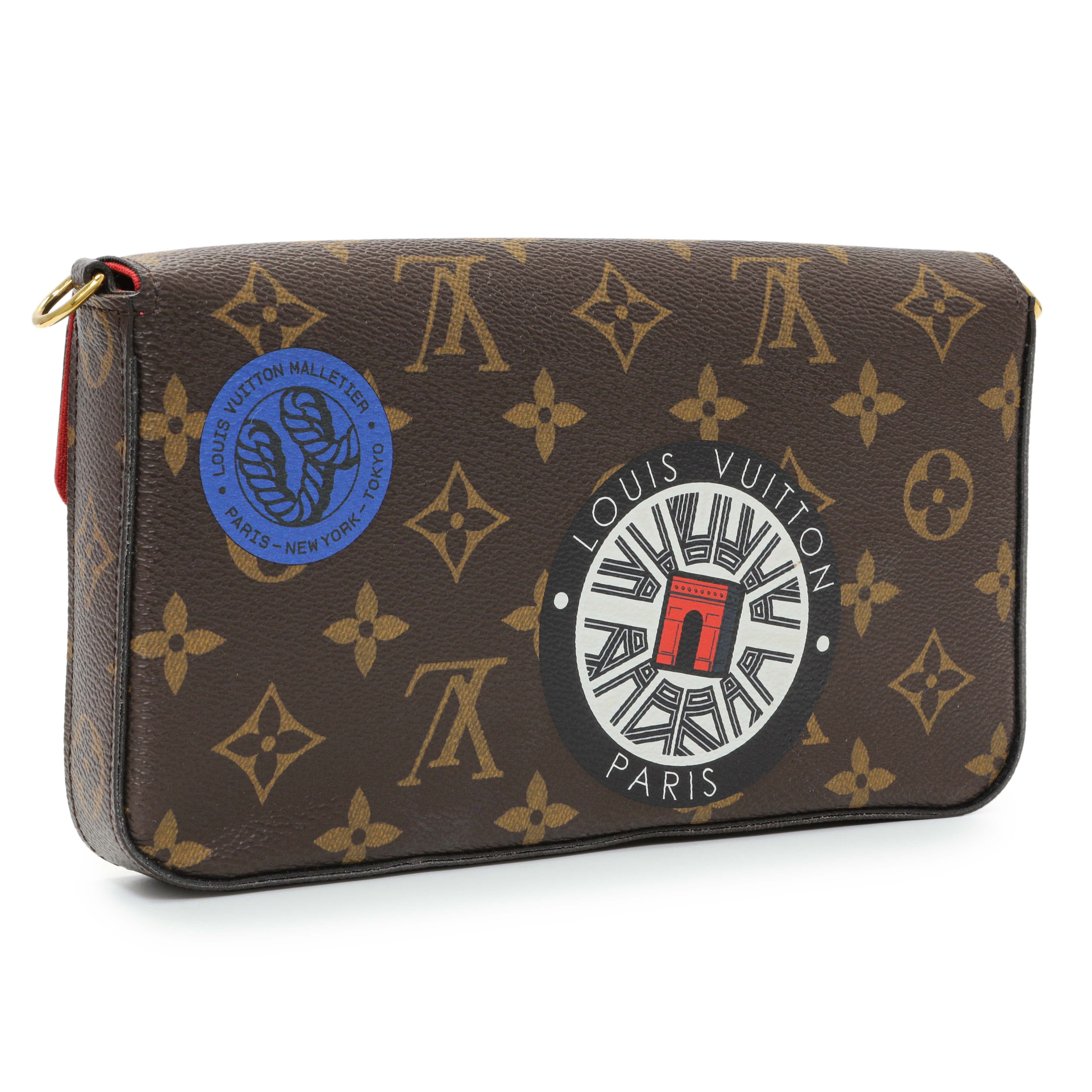 Louis Vuitton Monogram My LV World Tour Pochette Felicie Chain Wallet