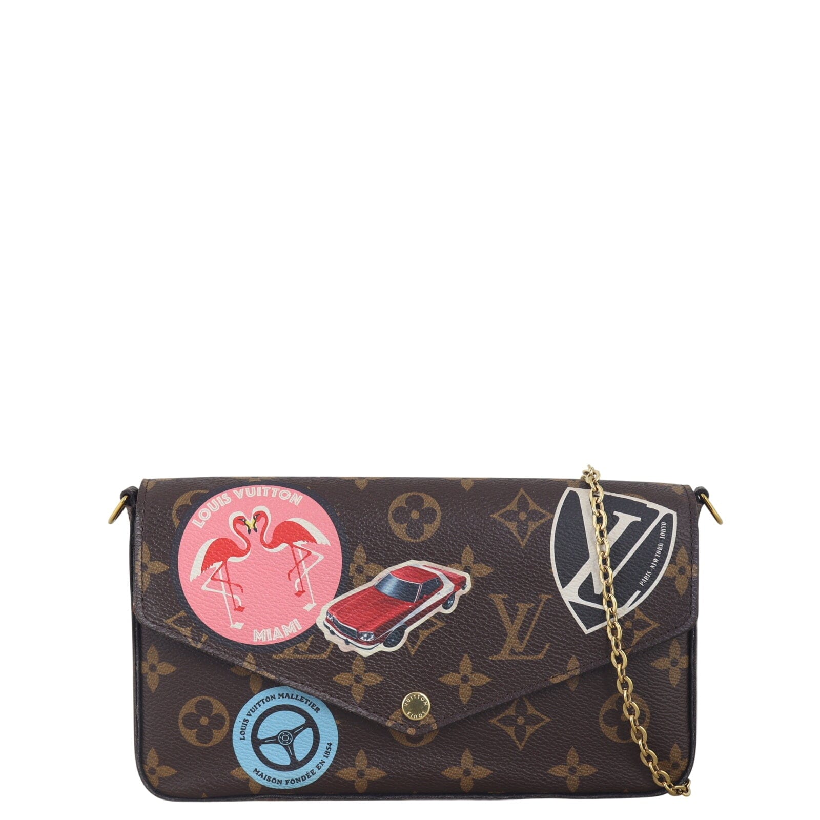Louis Vuitton Felicie Pochette Monogram World Tour