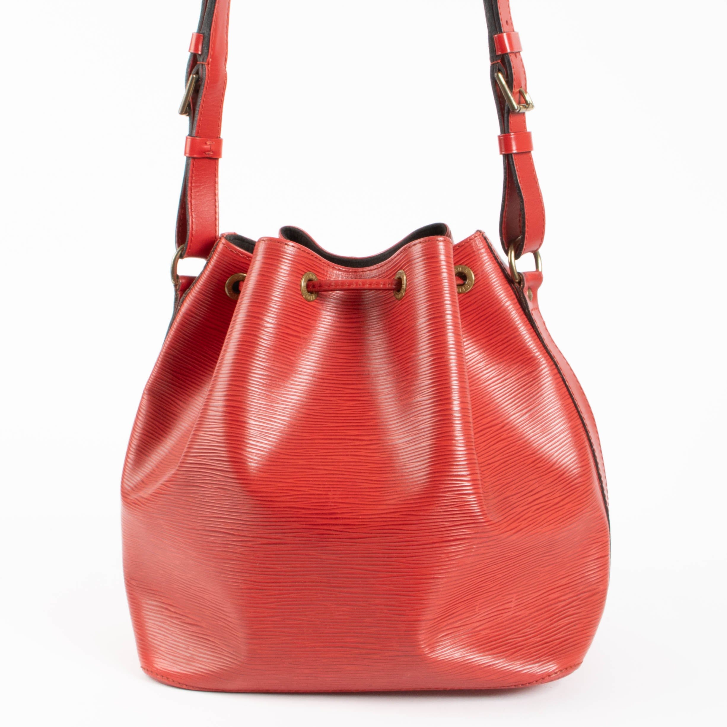 Louis Vuitton Red Epi Noé PM Bag