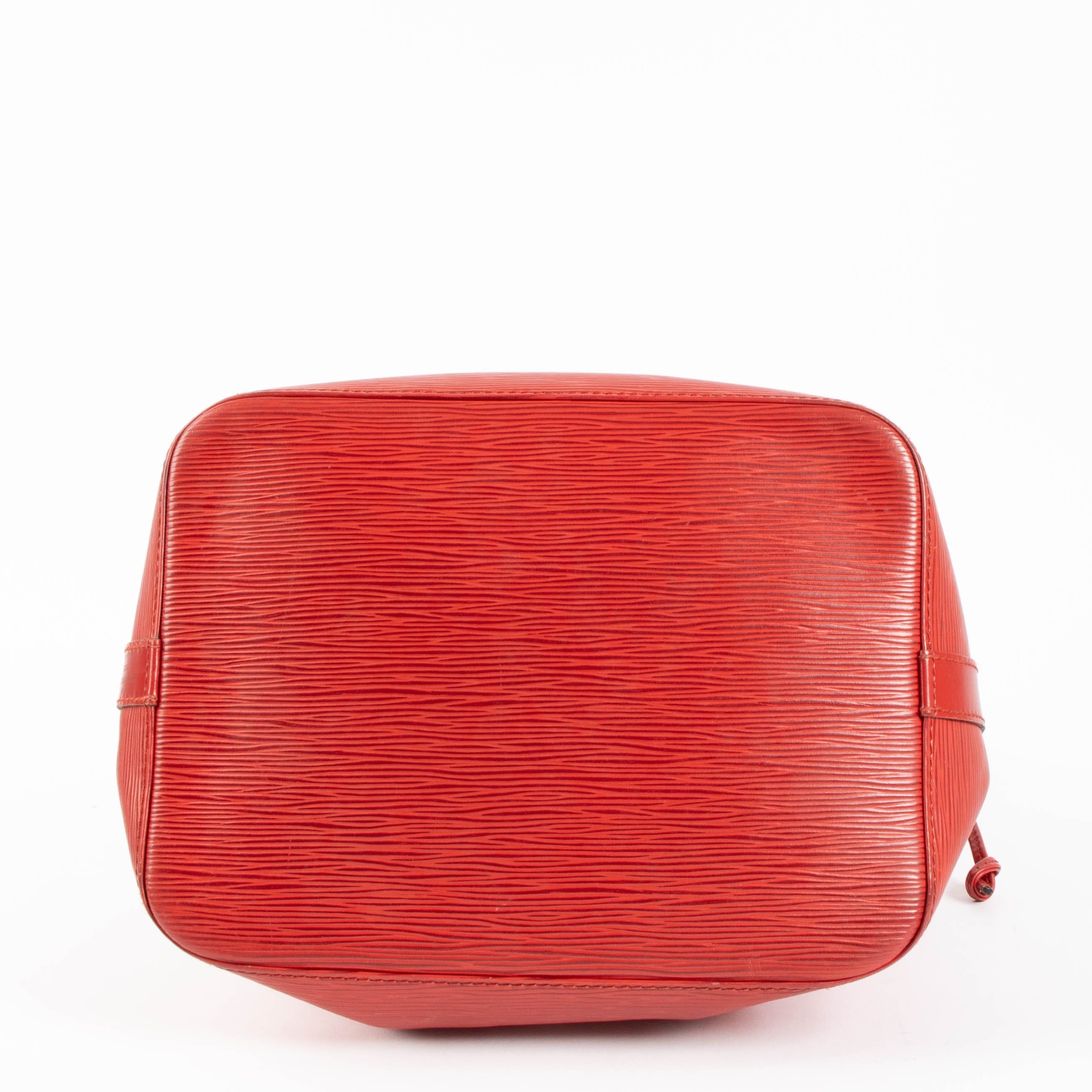 Louis Vuitton Red Epi Noé PM Bag