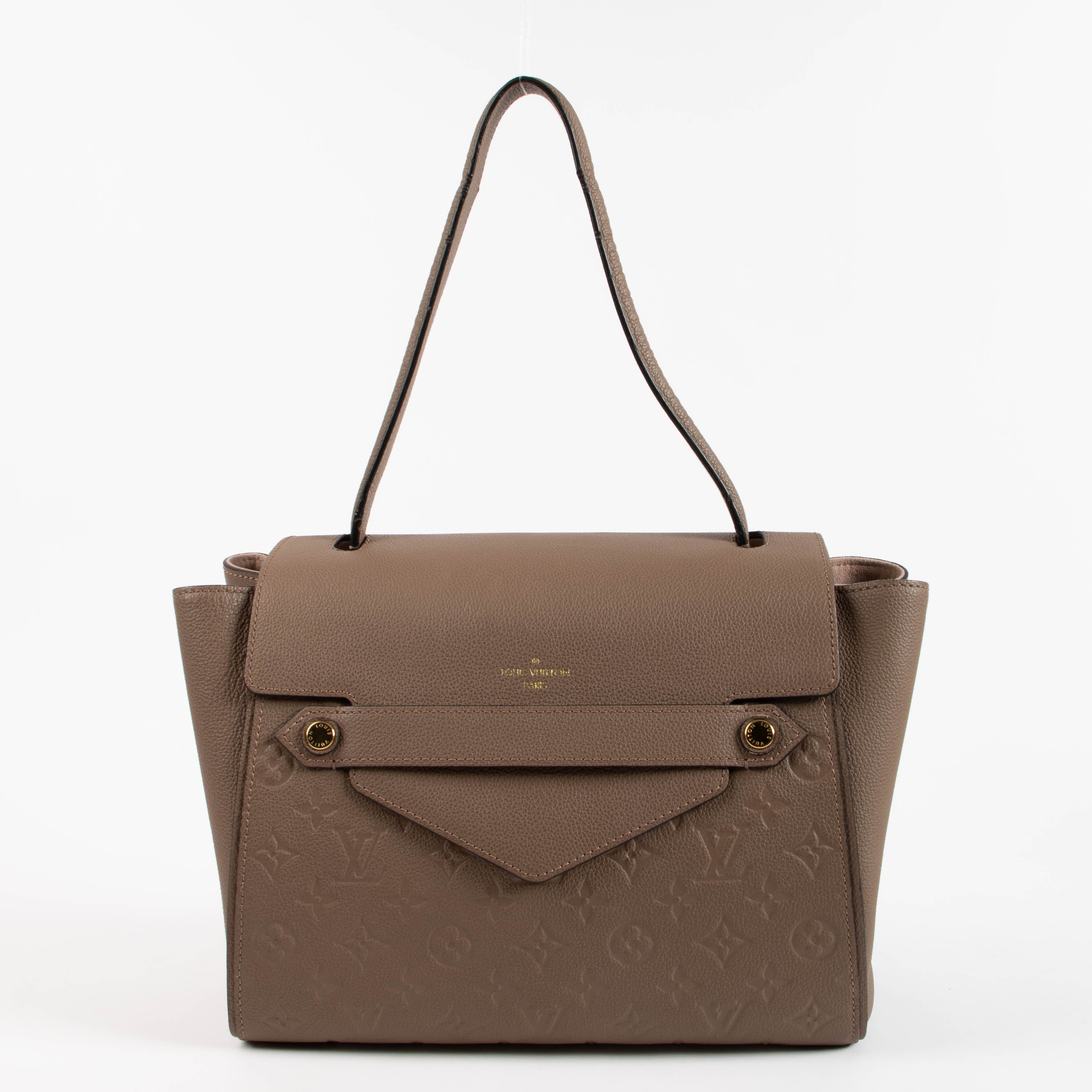 Louis Vuitton Taupe Monogram Empreinte Trocadero Bag