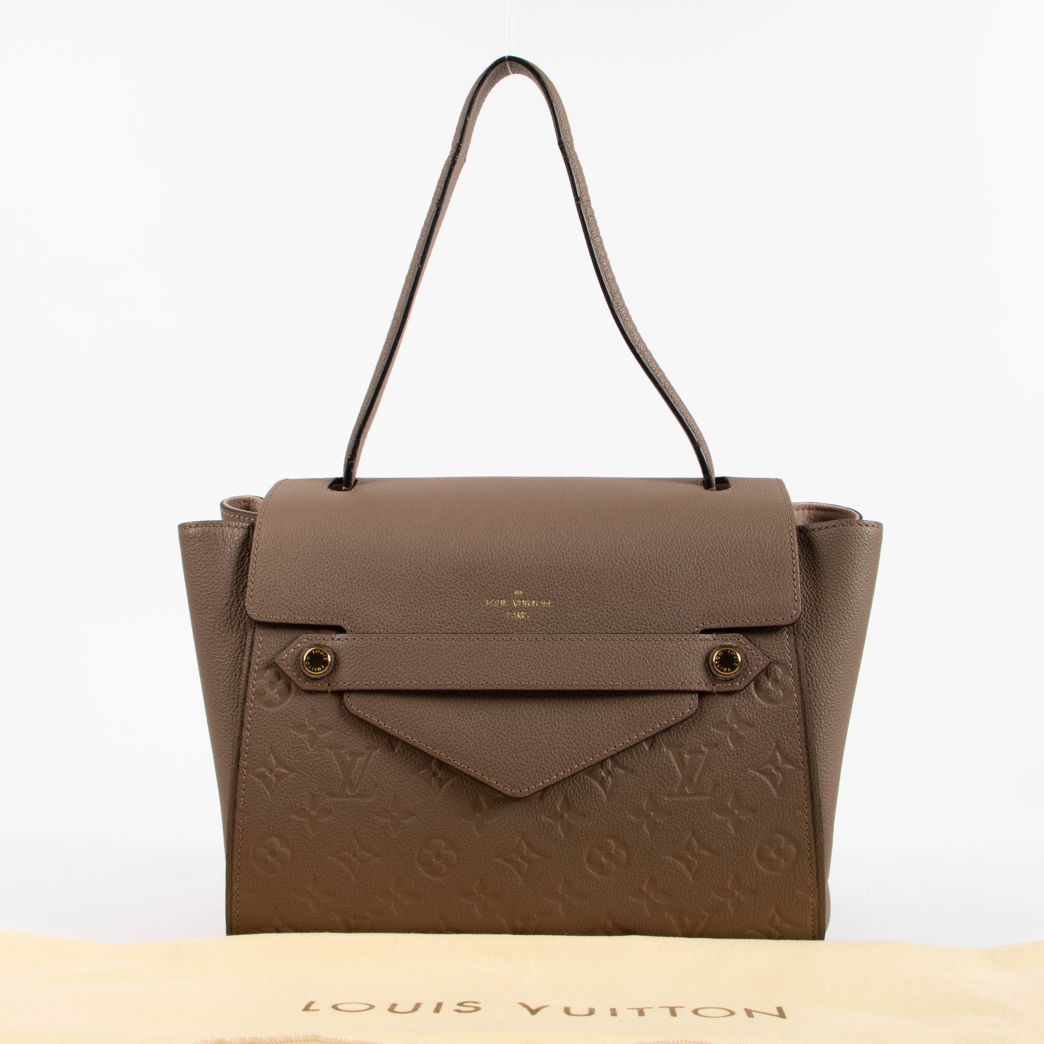 Louis Vuitton Taupe Monogram Empreinte Trocadero Bag