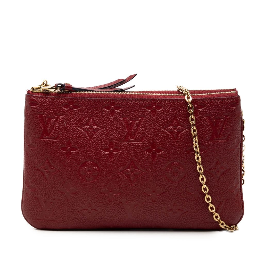 Louis Vuitton Monogram Empreinte Double Zip Pochette