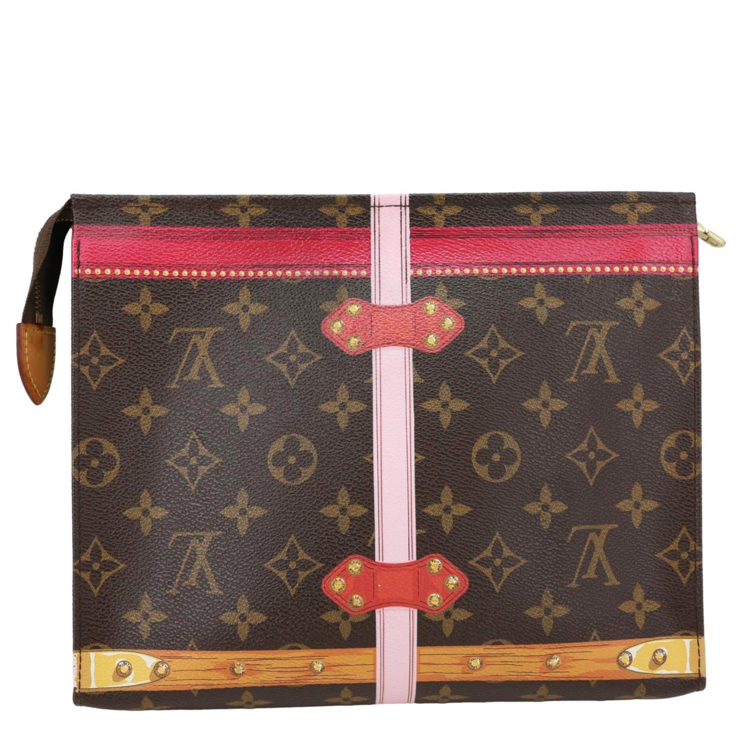 LOUIS VUITTON Summer Trunks Monogram Canvas Toiletry Pouch Brown