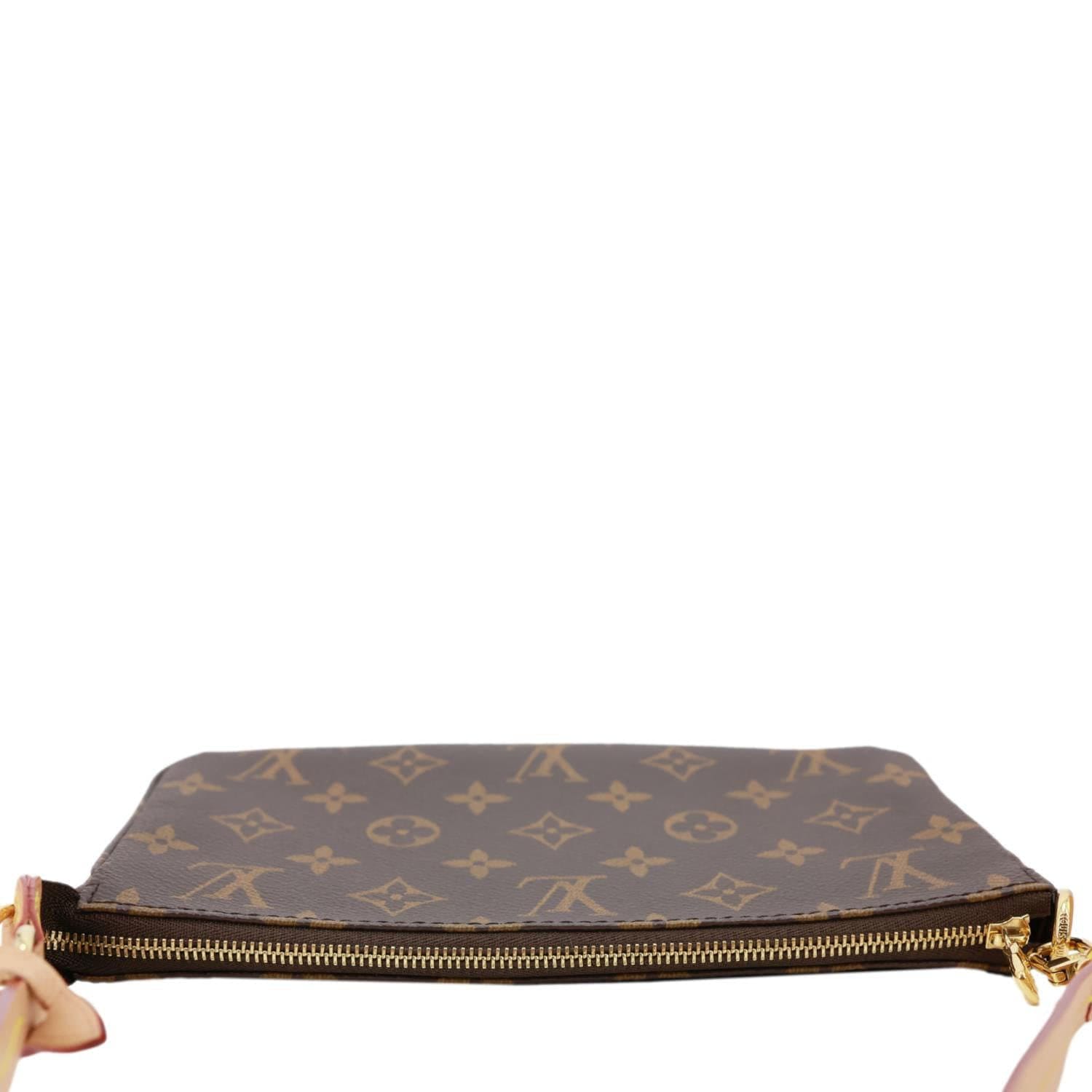 LOUIS VUITTON Pochette Accessoires Monogram Canvas Pouch Brown