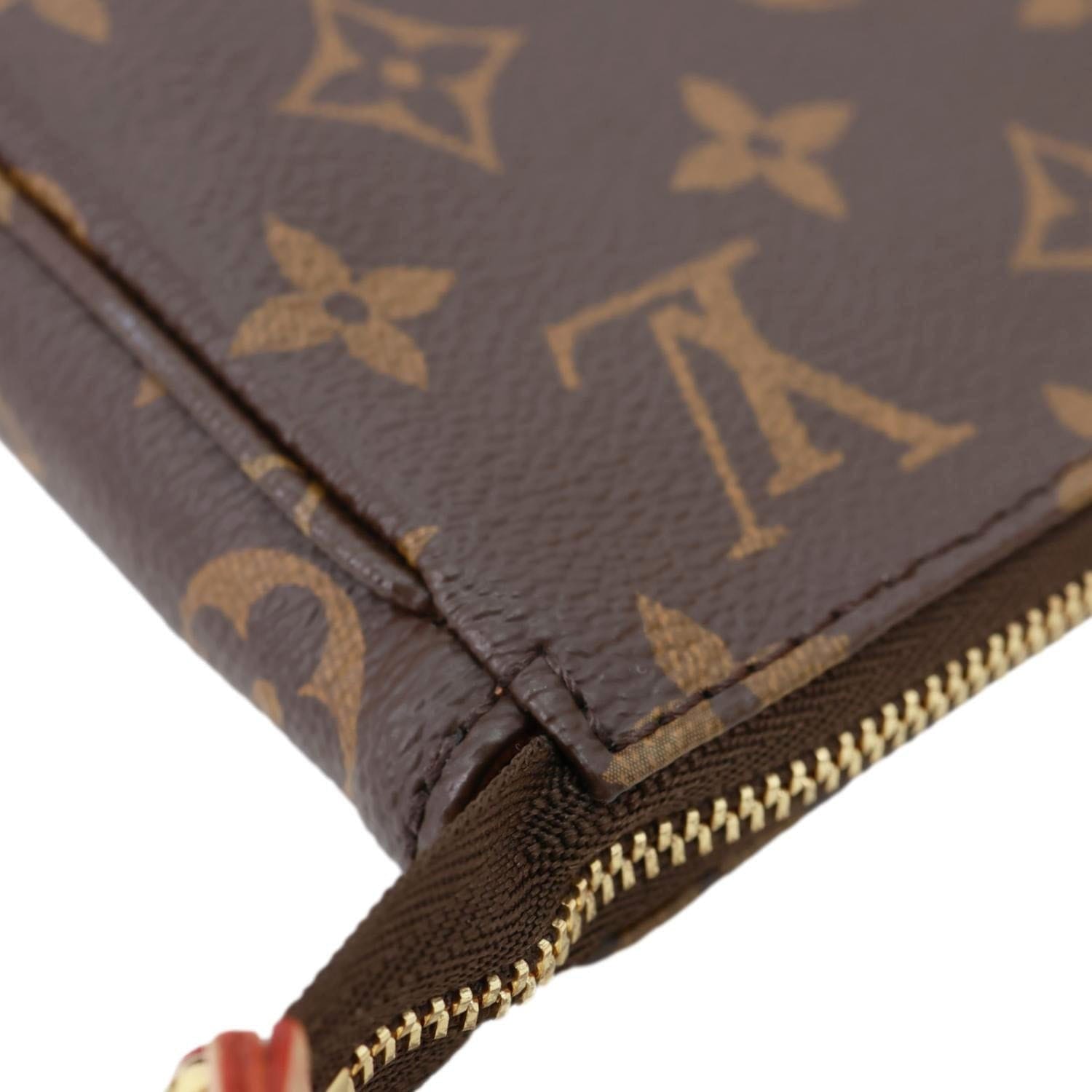 LOUIS VUITTON Pochette Accessoires Monogram Canvas Pouch Brown