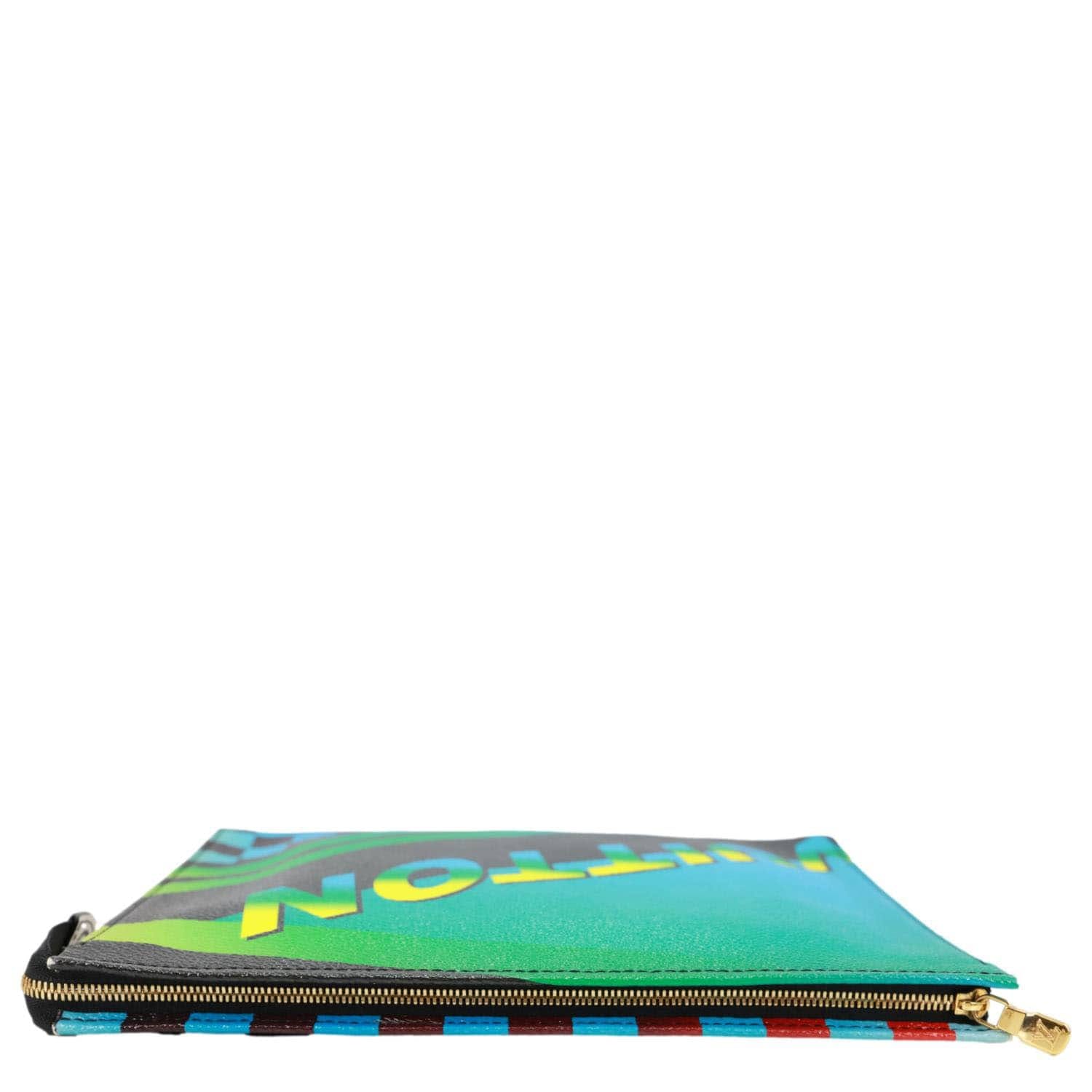 LOUIS VUITTON Damier Race Coated Canvas Toiletry Pouch Blue