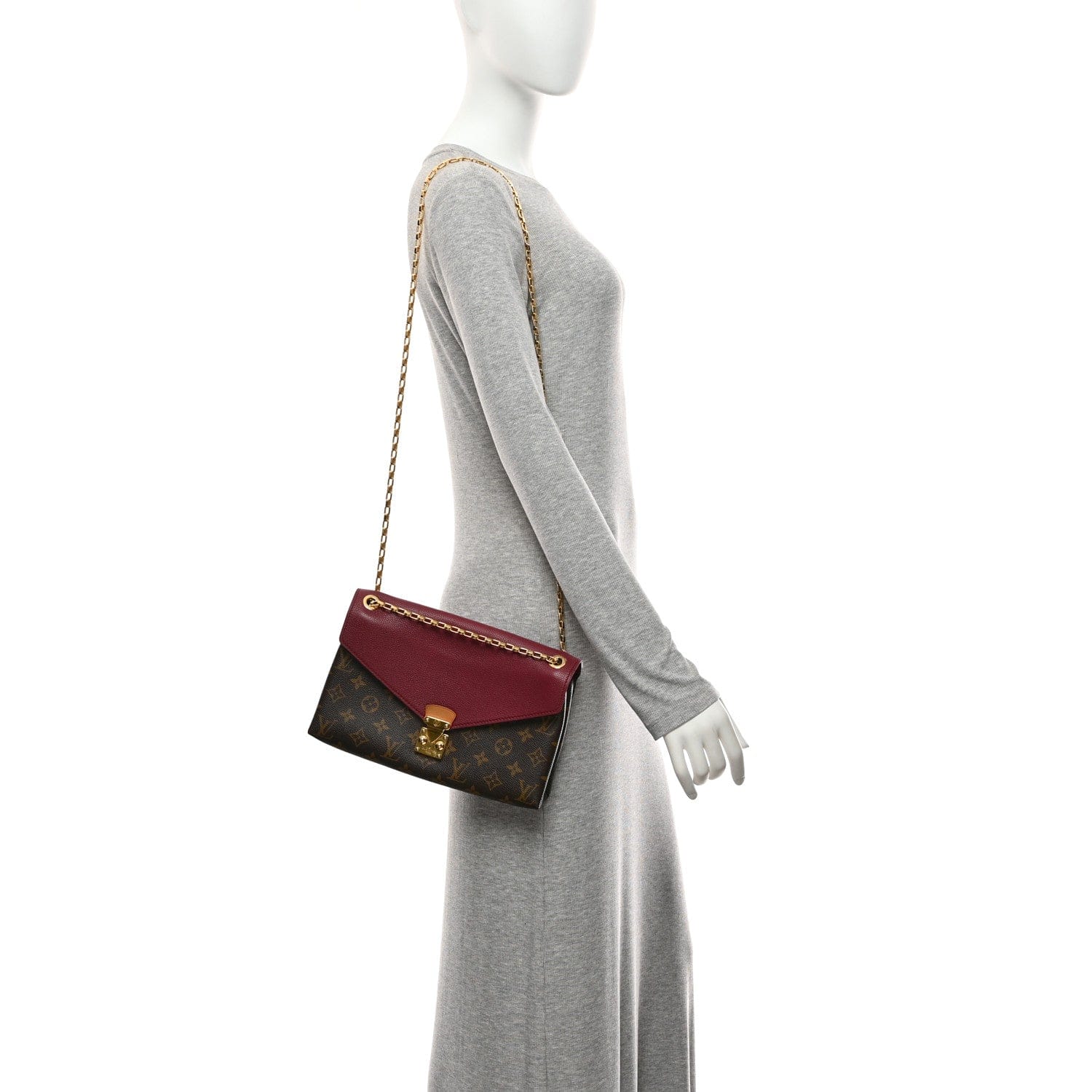 Louis Vuitton Monogram Pallas Chain Aurore