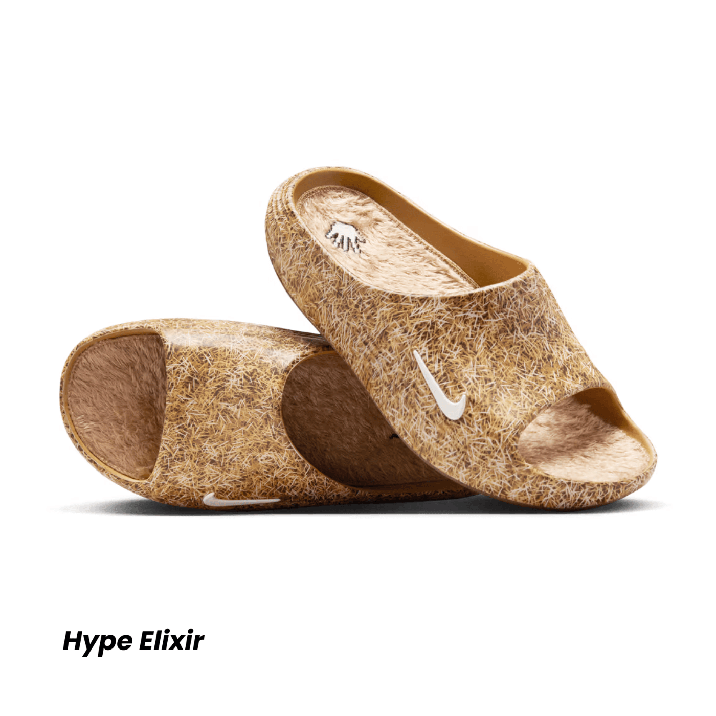 Nike ReactX Rejuven8 Slide .SWOOSH Touch Grass Wheat