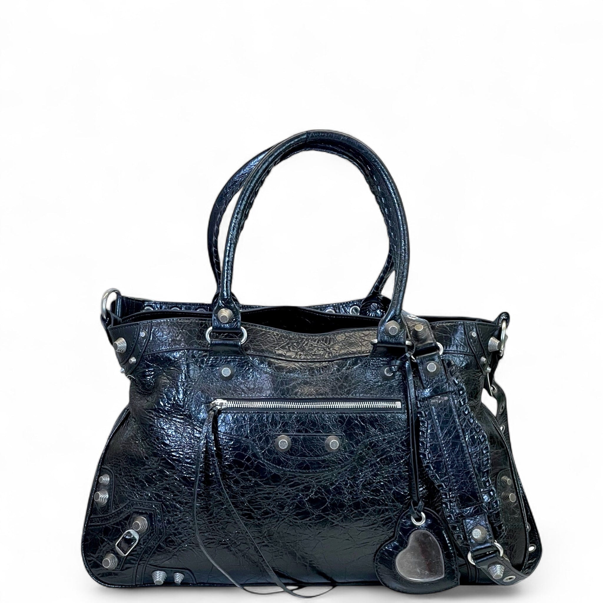 Balenciaga Neo Cagole Black Arena Lambskin