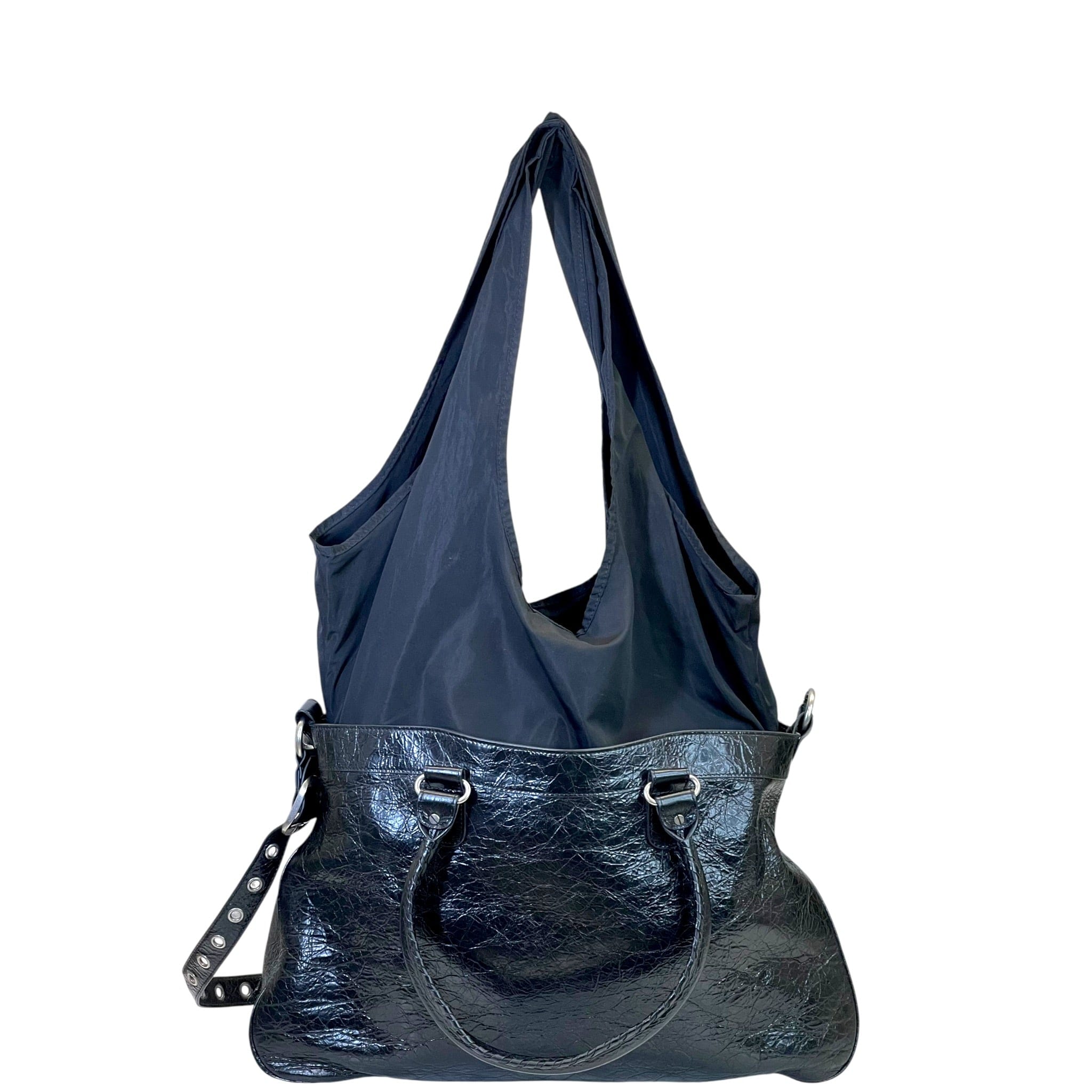Balenciaga Neo Cagole Black Arena Lambskin