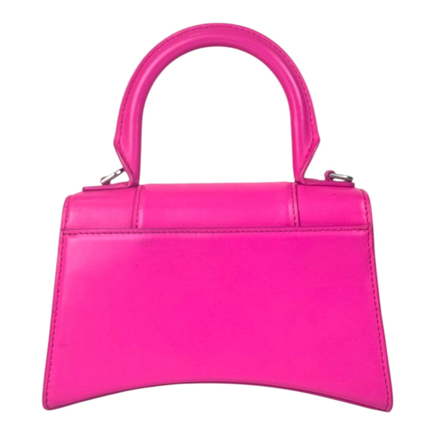 Balenciaga Mini Pink Hourglass Bag with Strap