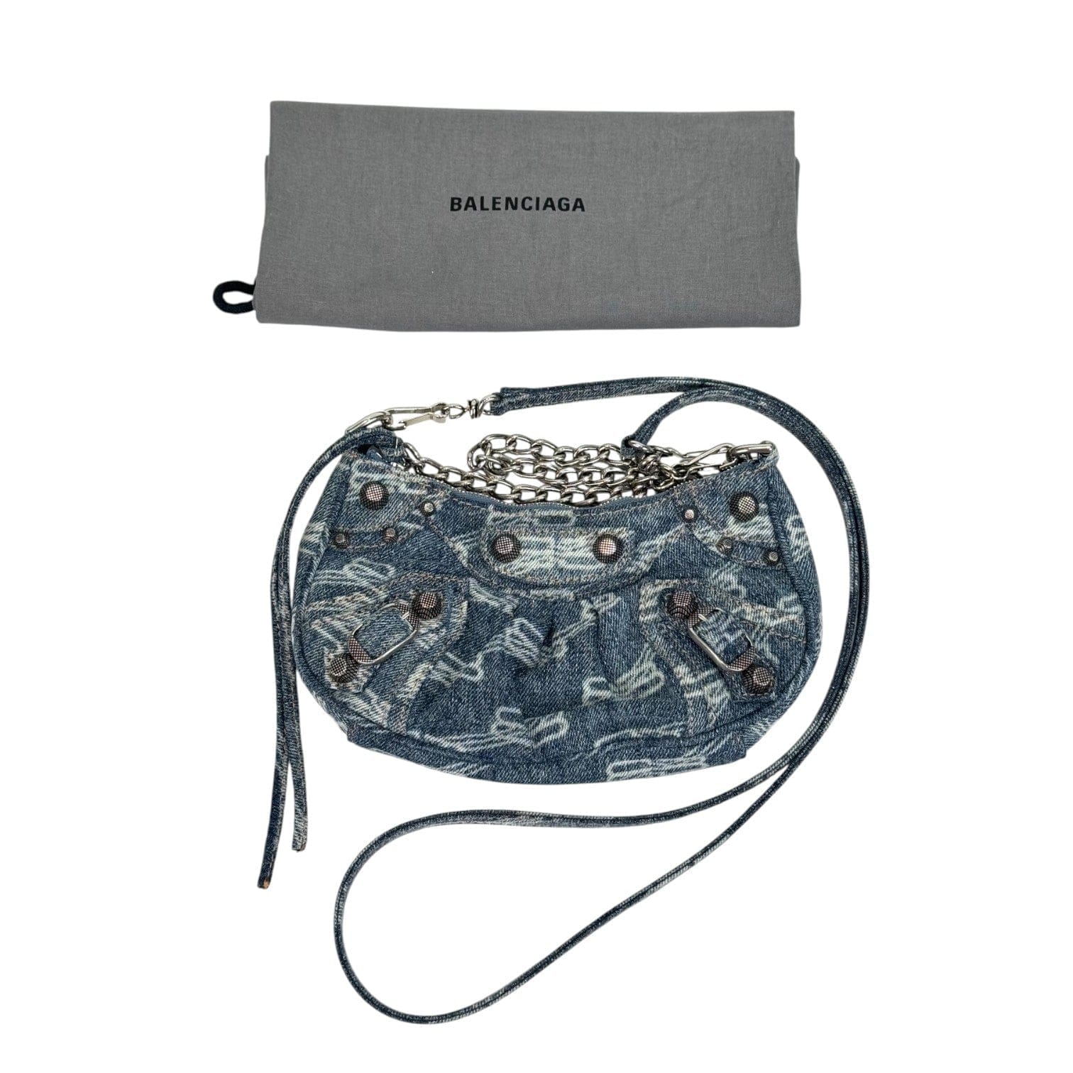 Balenciaga Le Cagole Mini Denim Bag