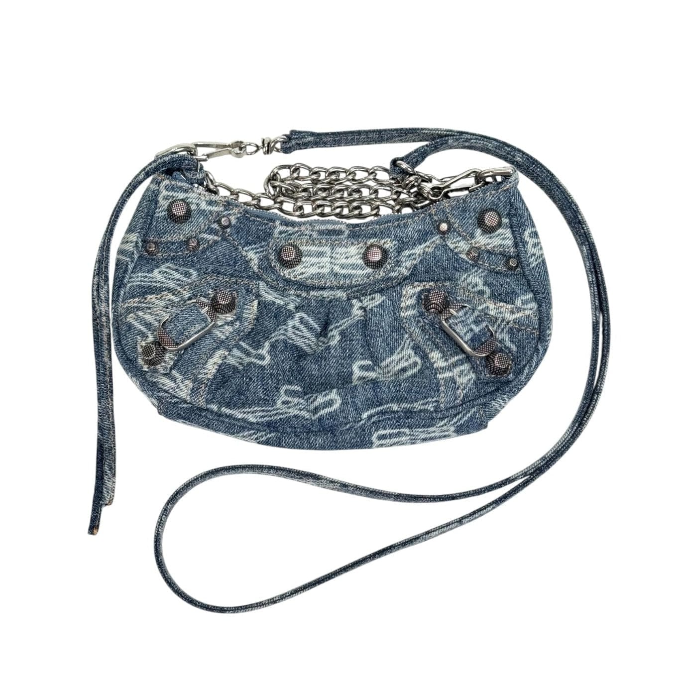 Balenciaga Le Cagole Mini Denim Bag