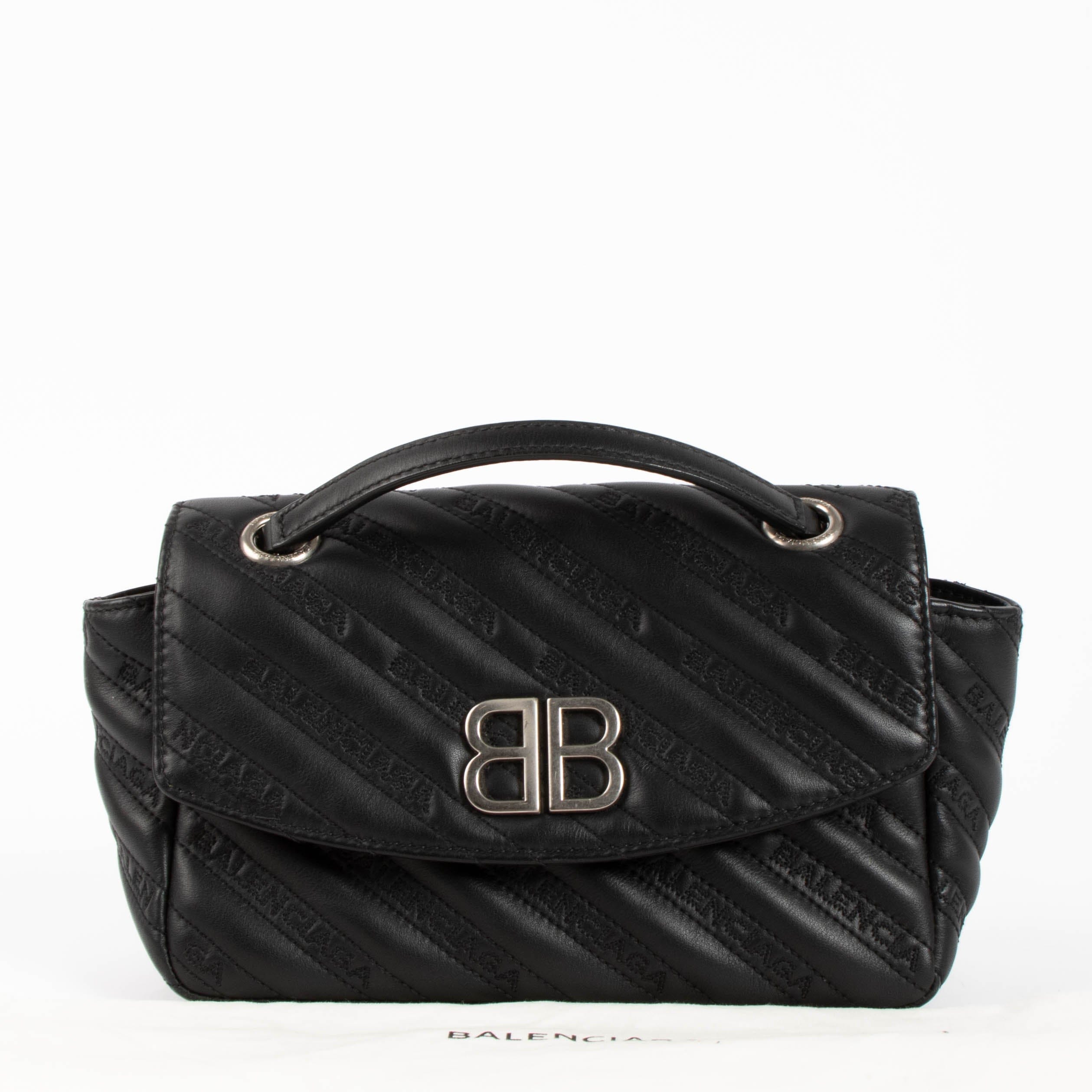 Balenciaga Black BB Round Small Chain Bag