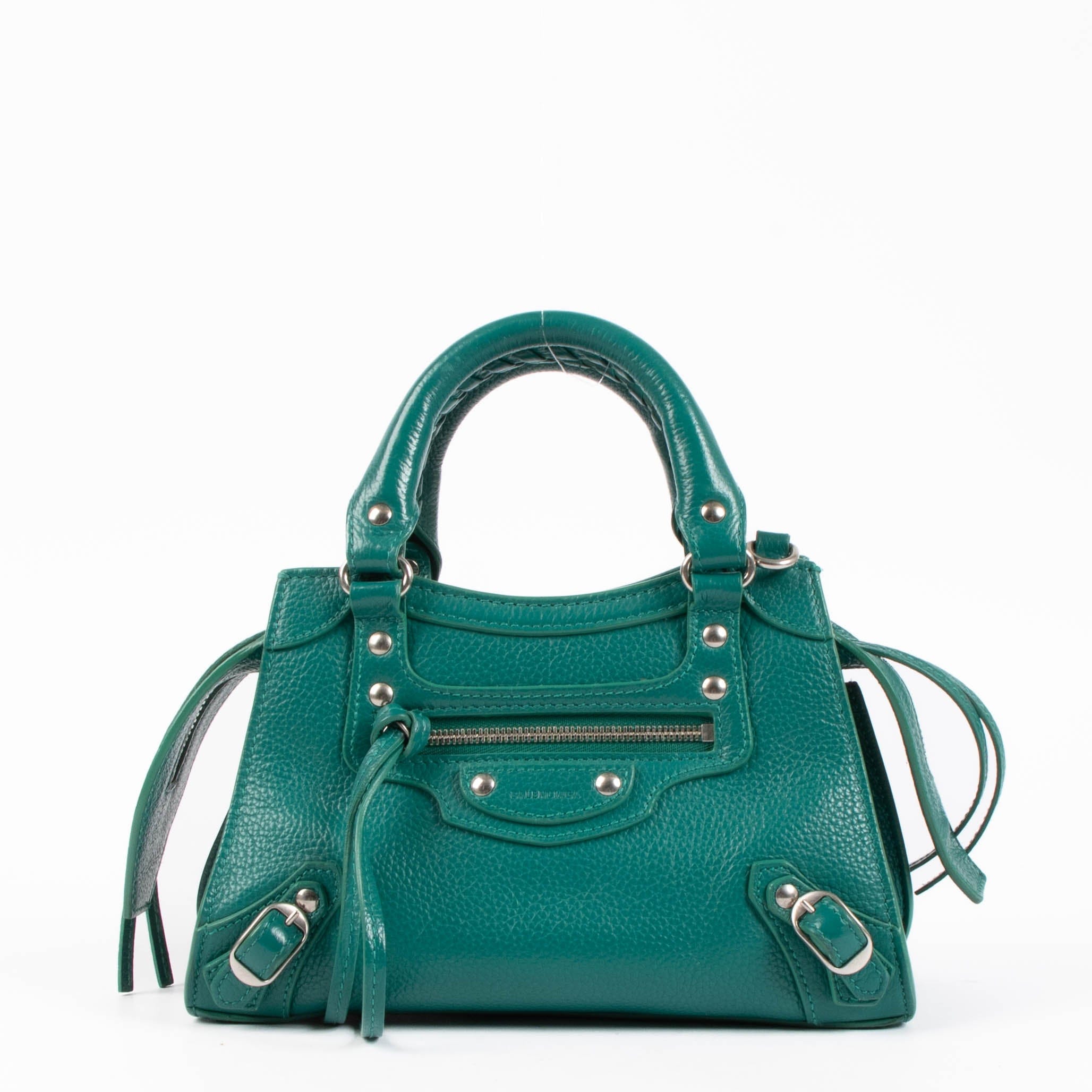 Balenciaga Green Neo Classic XS City Bag