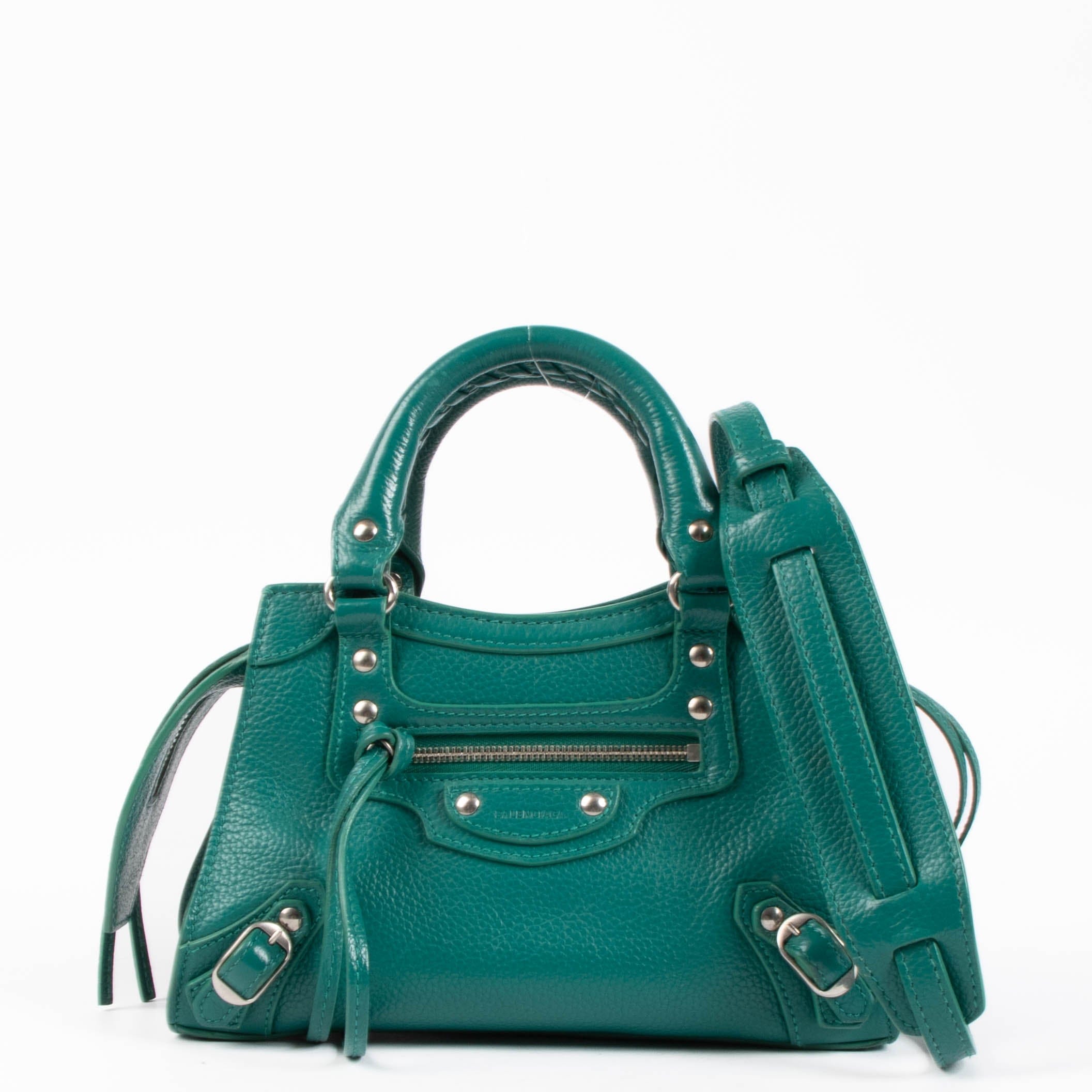 Balenciaga Green Neo Classic XS City Bag