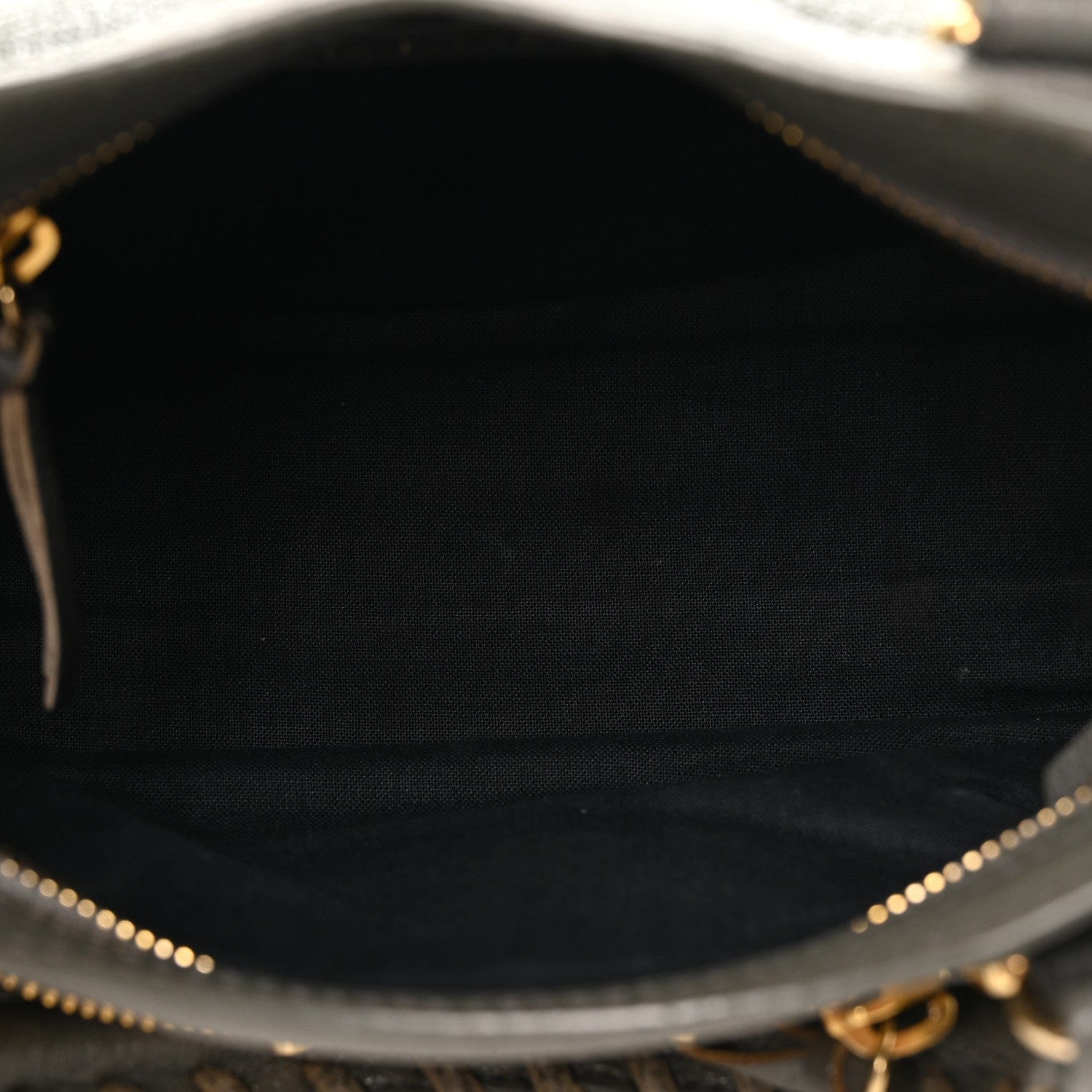 Balenciaga Chevre Gold Metallic Edge Hardware Mini City Gris Acier