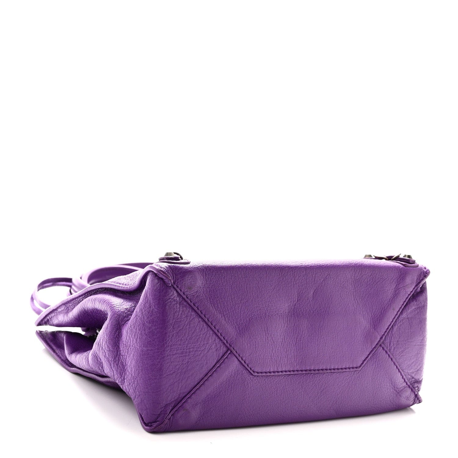 Balenciaga Calfskin Papier Mini A4 Purple