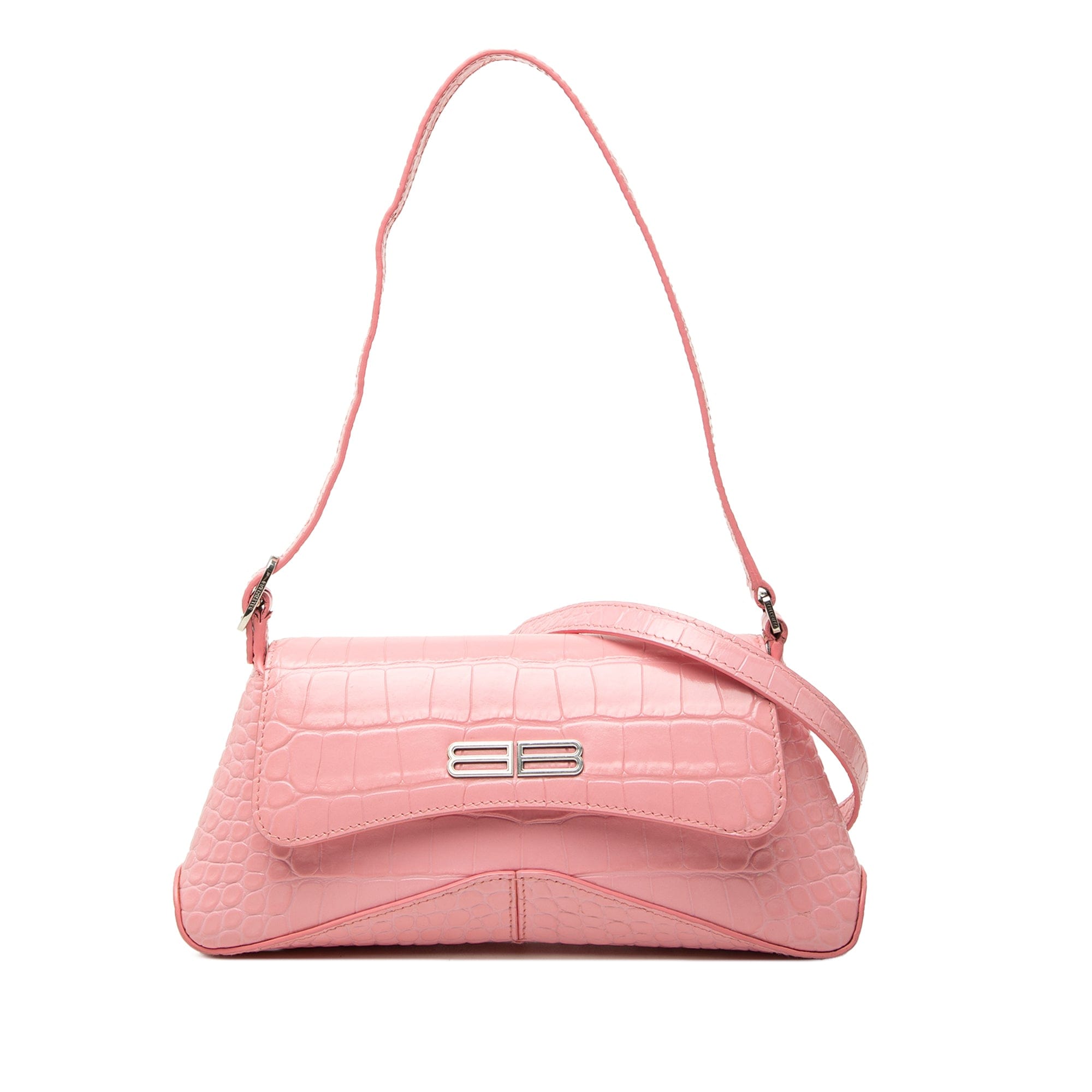 Balenciaga Small Croc Embossed Leather XX Flap