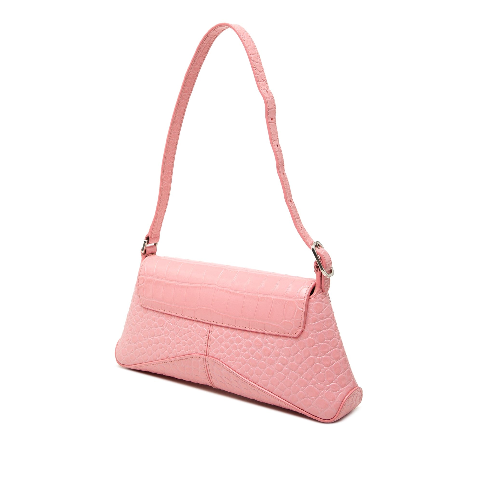 Balenciaga Small Croc Embossed Leather XX Flap
