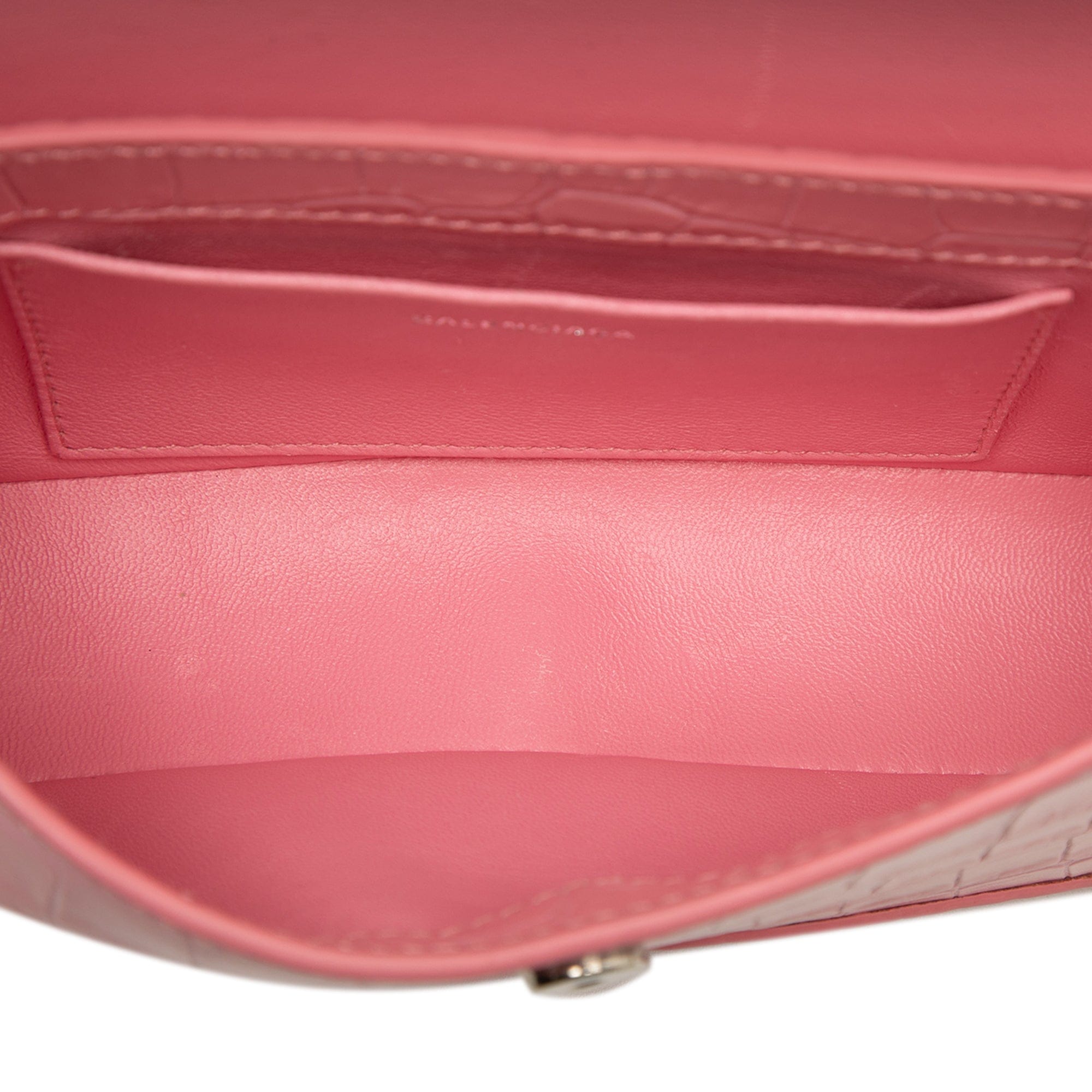 Balenciaga Small Croc Embossed Leather XX Flap