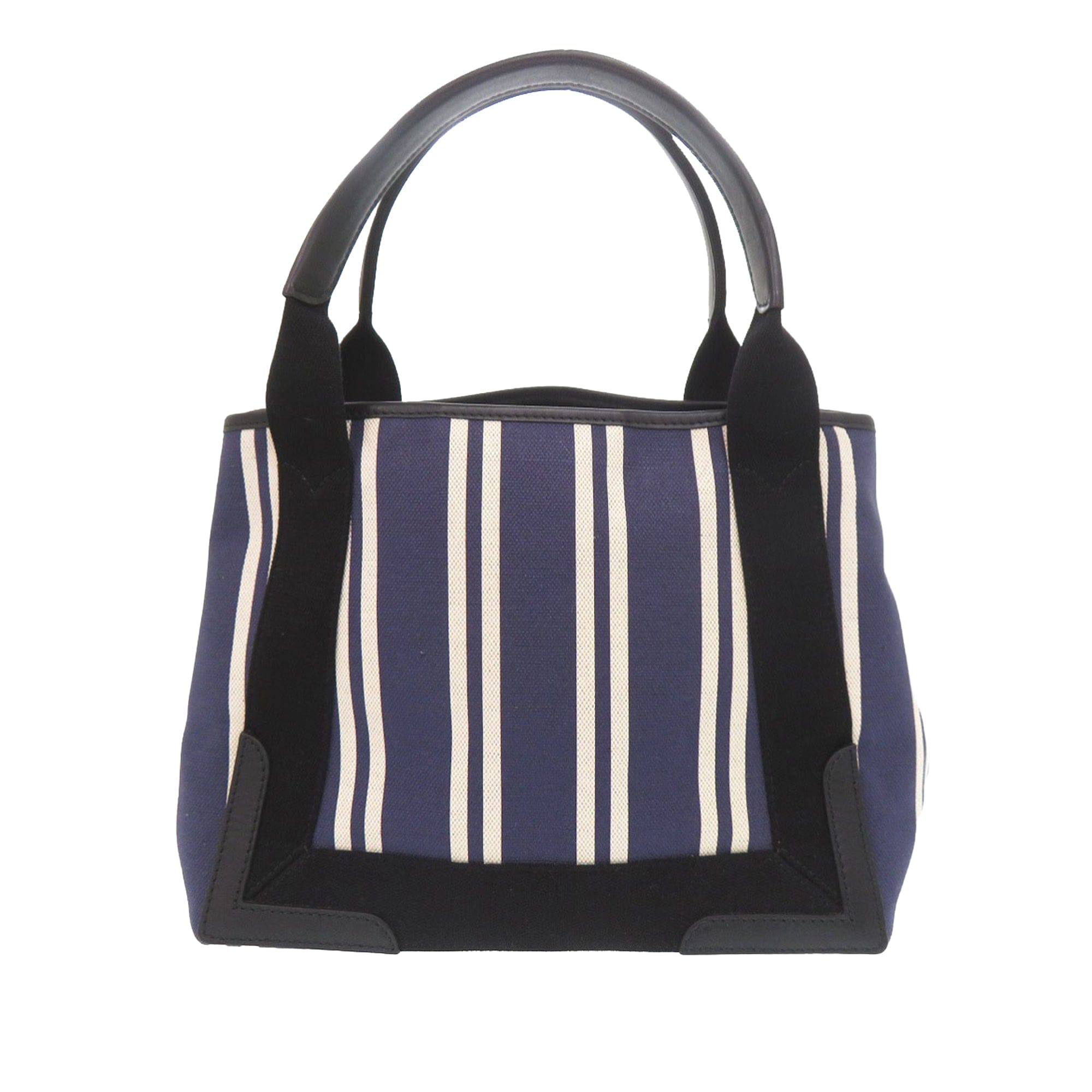 Balenciaga Canvas Striped Navy Cabas S